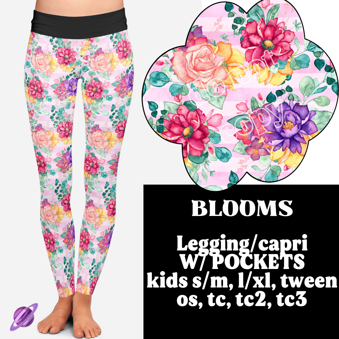 BLOOMS - B88 - LEGGING/CAPRI-Stay Foxy Boutique, Florissant, Missouri