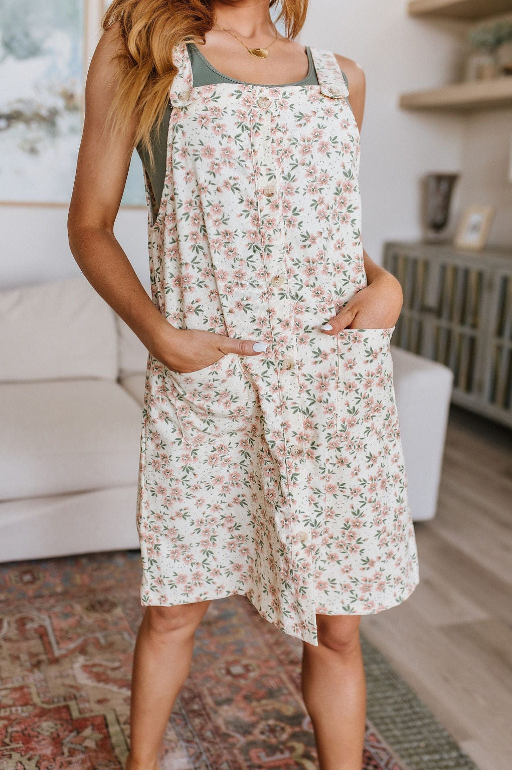 Baby Blossoms Floral Jumper-Dresses-Stay Foxy Boutique, Florissant, Missouri