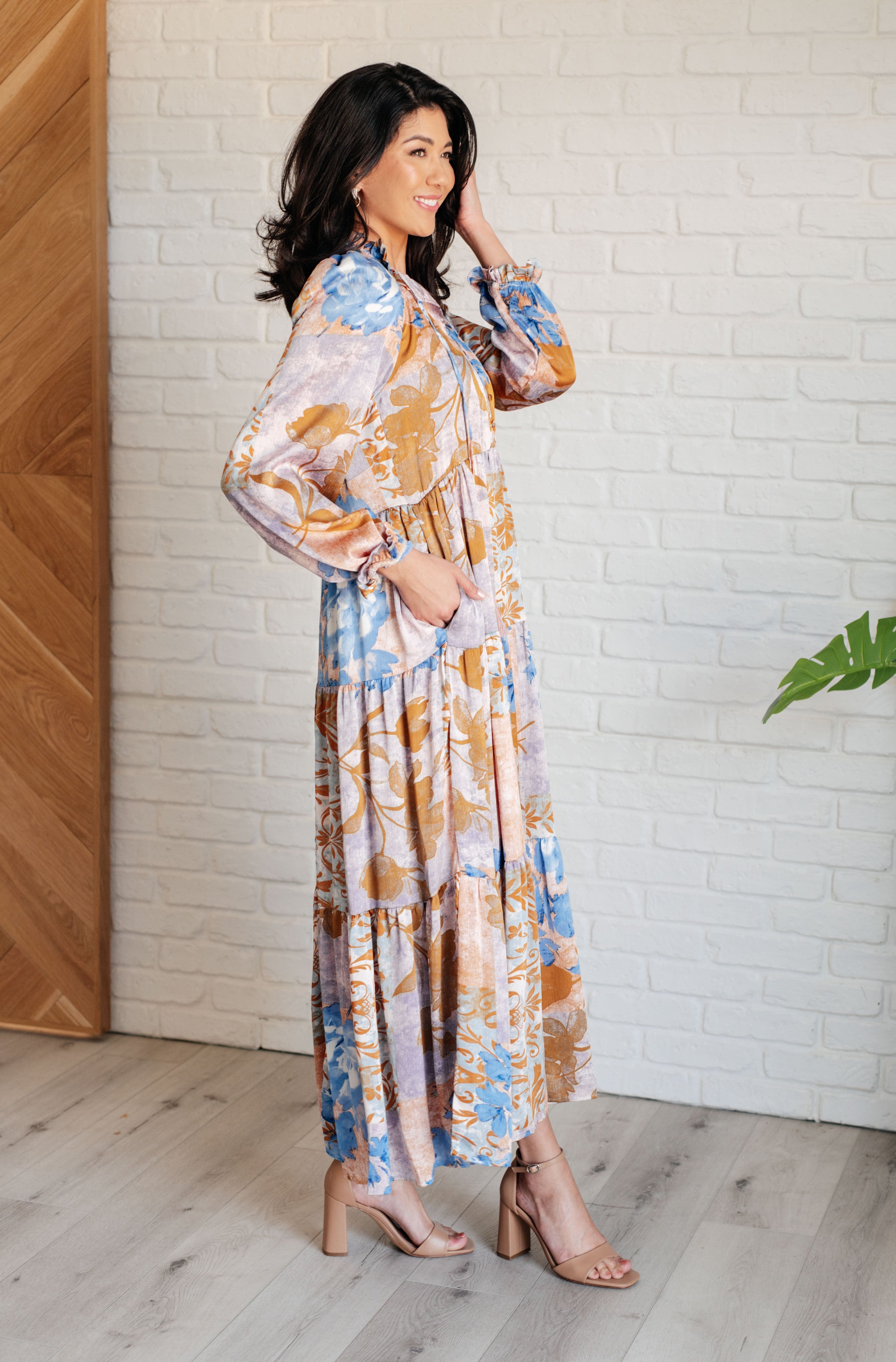 Barefoot in my Dreams V-Neck Tiered Dress-Dresses-Stay Foxy Boutique, Florissant, Missouri