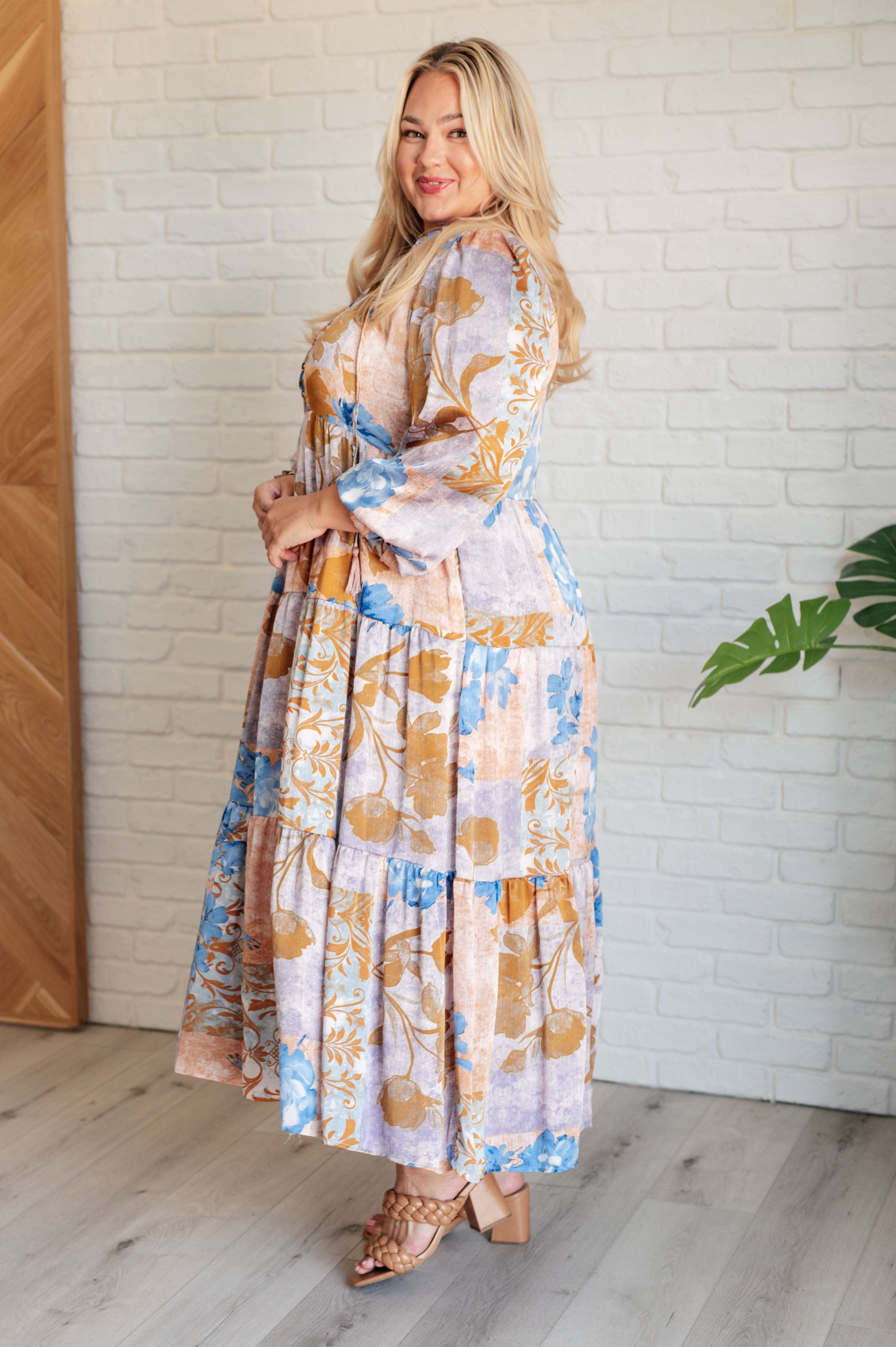 Barefoot in my Dreams V-Neck Tiered Dress-Dresses-Stay Foxy Boutique, Florissant, Missouri