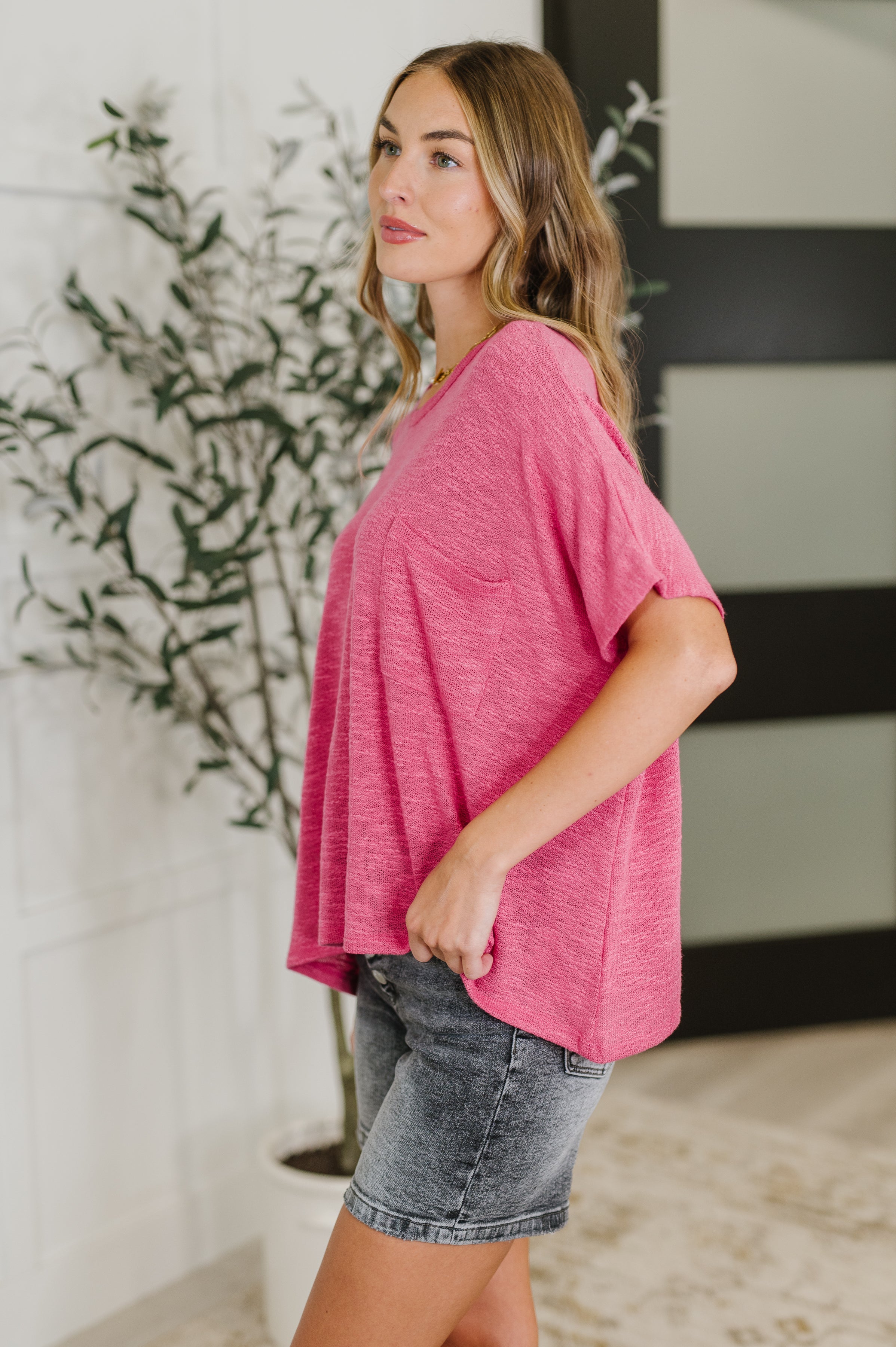 Basically Flowing Dolman Sleeve Top in Hot Pink-Womens-Stay Foxy Boutique, Florissant, Missouri