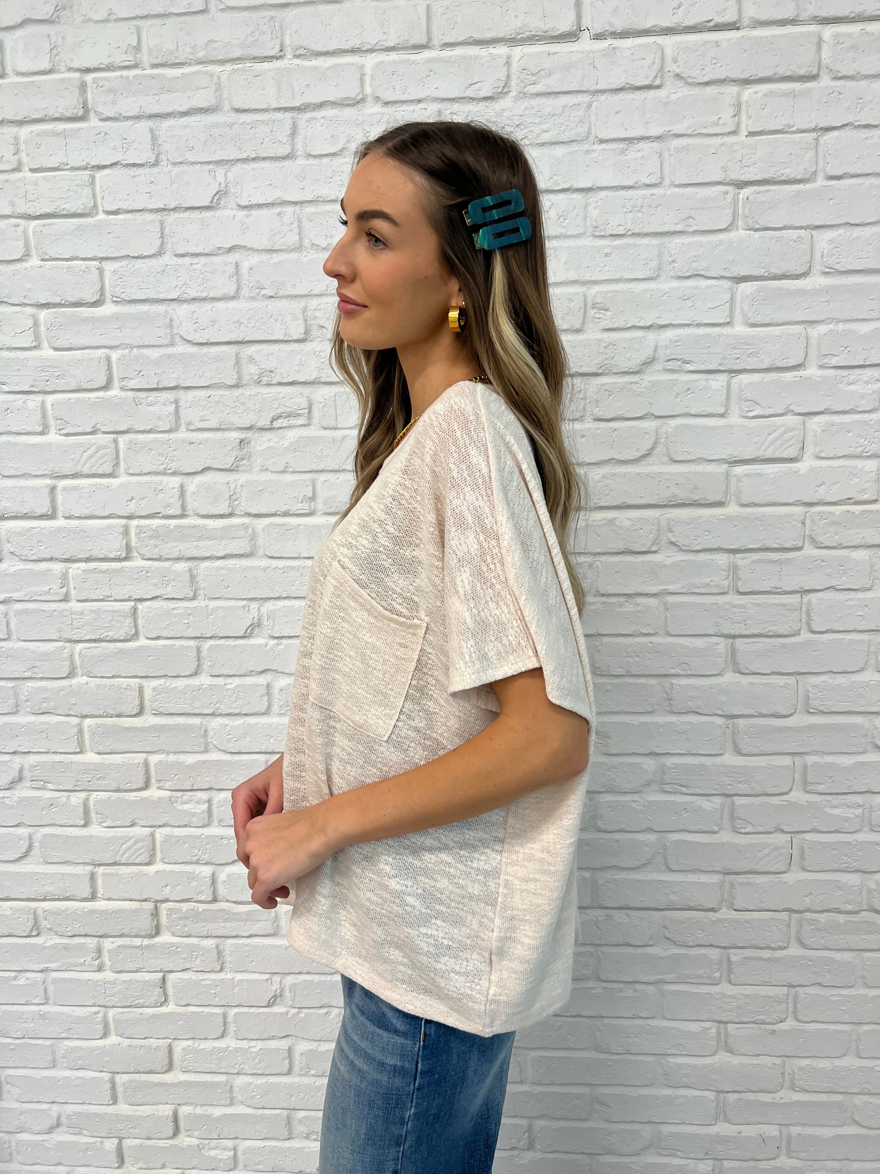 Basically Flowing Dolman Sleeve Top in Sand Beige-Womens-Stay Foxy Boutique, Florissant, Missouri