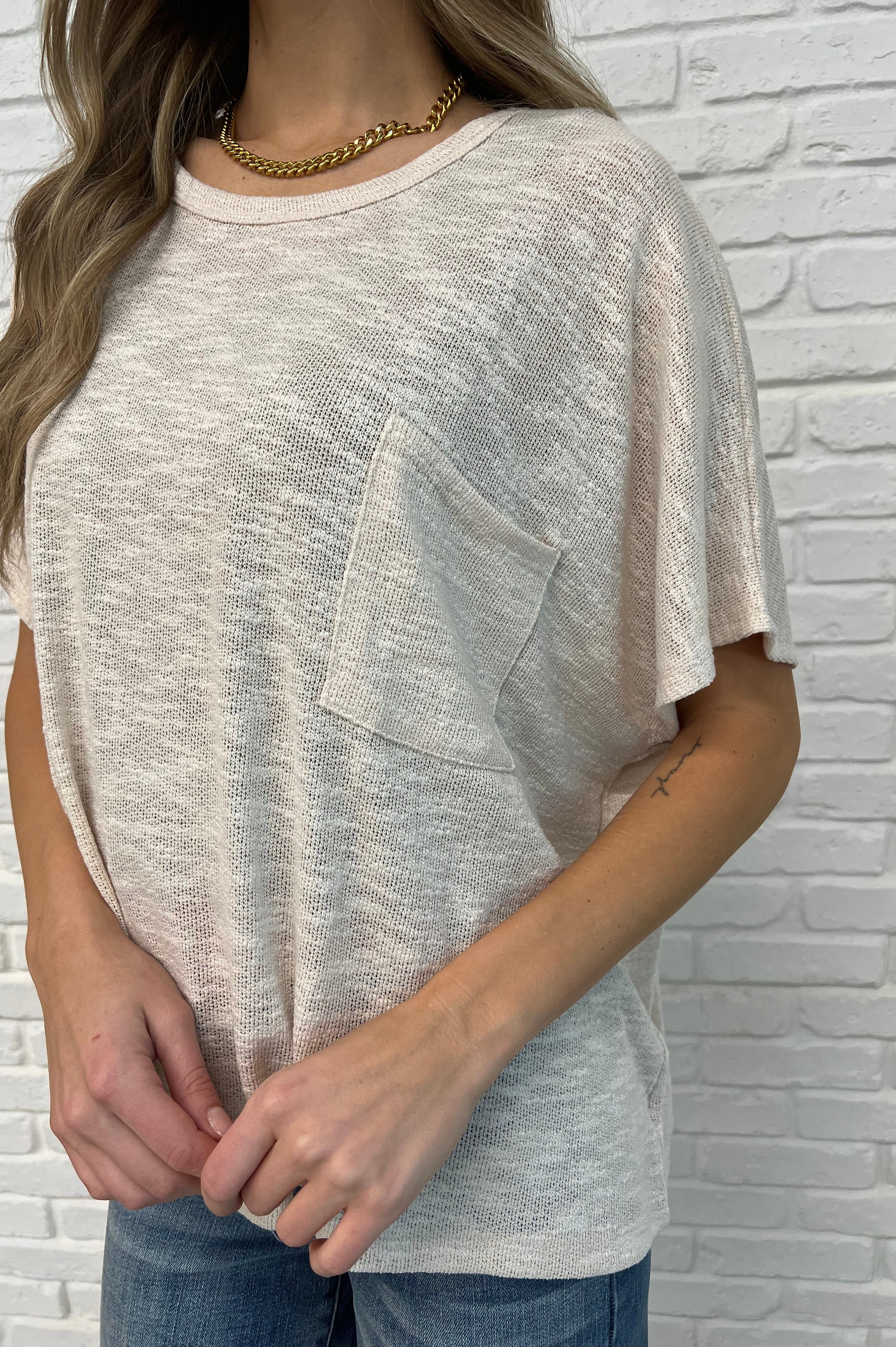 Basically Flowing Dolman Sleeve Top in Sand Beige-Womens-Stay Foxy Boutique, Florissant, Missouri