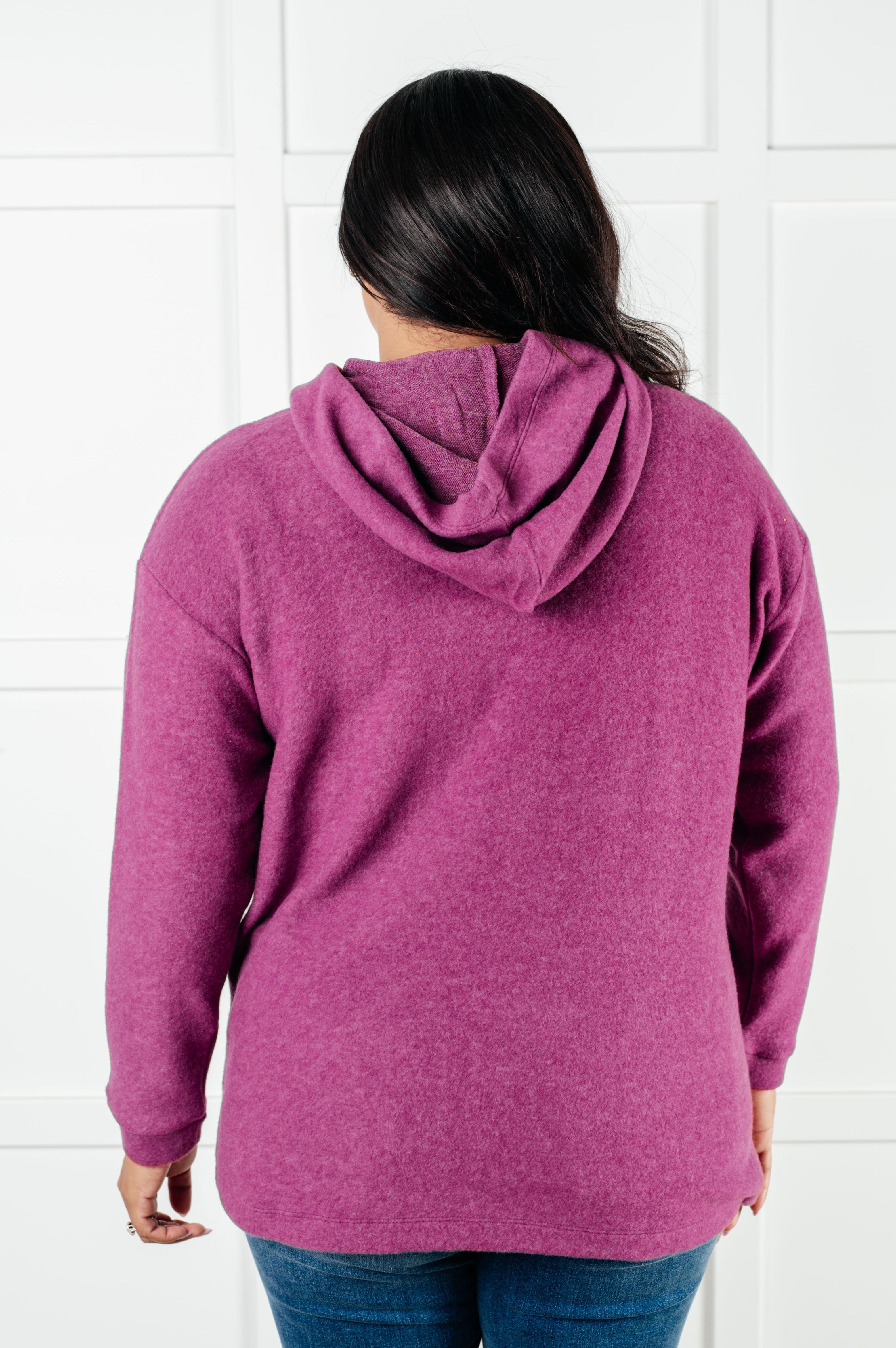 Basically My Favorite Hooded Pullover in Light Plum-Tops-Stay Foxy Boutique, Florissant, Missouri