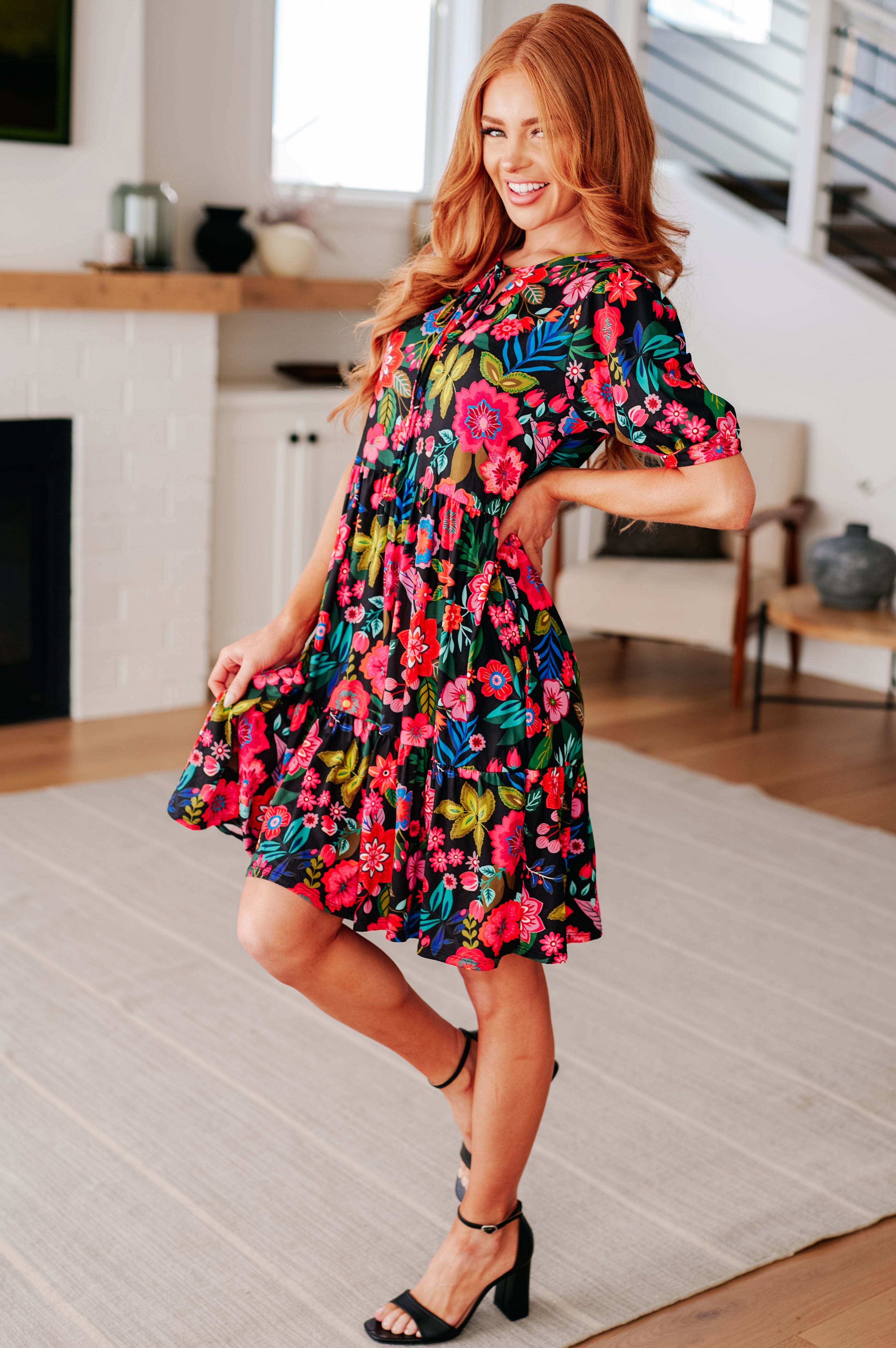 Be Someone Floral Dress-Womens-Stay Foxy Boutique, Florissant, Missouri