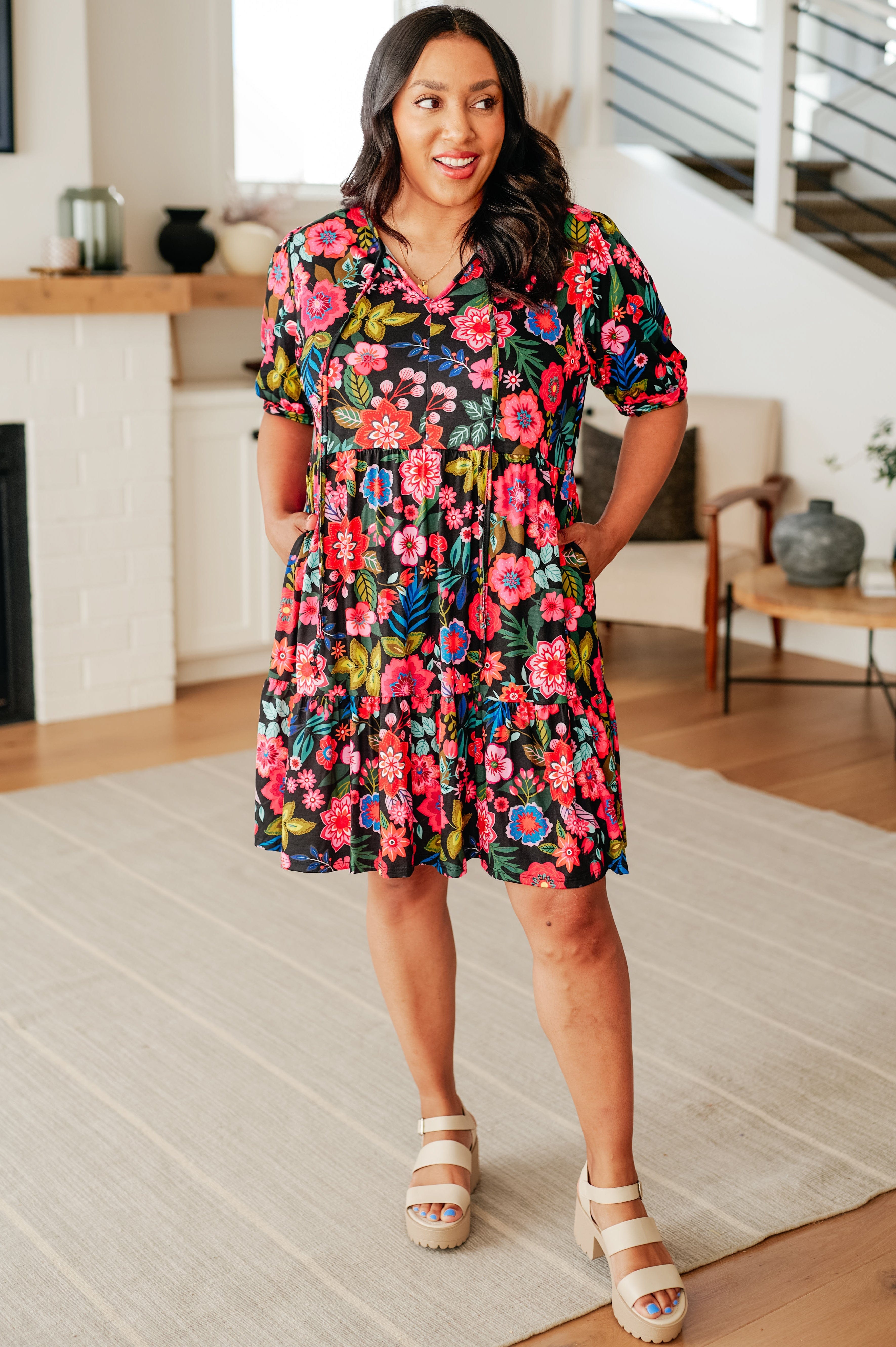 Be Someone Floral Dress-Womens-Stay Foxy Boutique, Florissant, Missouri