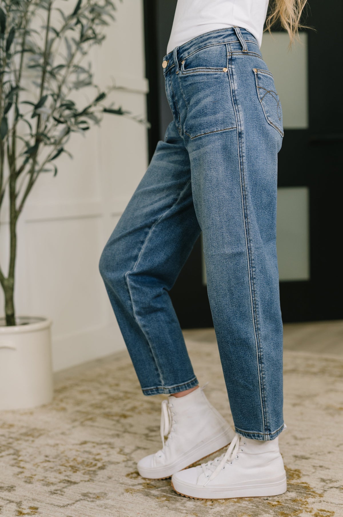 Bella High Waist Soft Barrel Stitch Thru Pocket-Womens-Stay Foxy Boutique, Florissant, Missouri