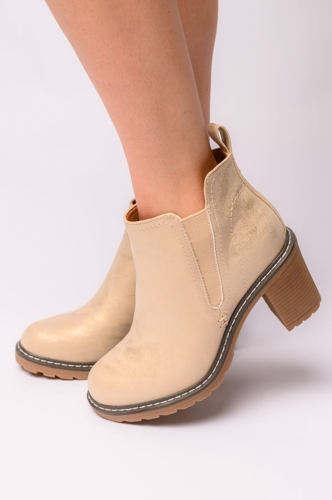 Bite Me Bootie in Gold-Womens-Stay Foxy Boutique, Florissant, Missouri