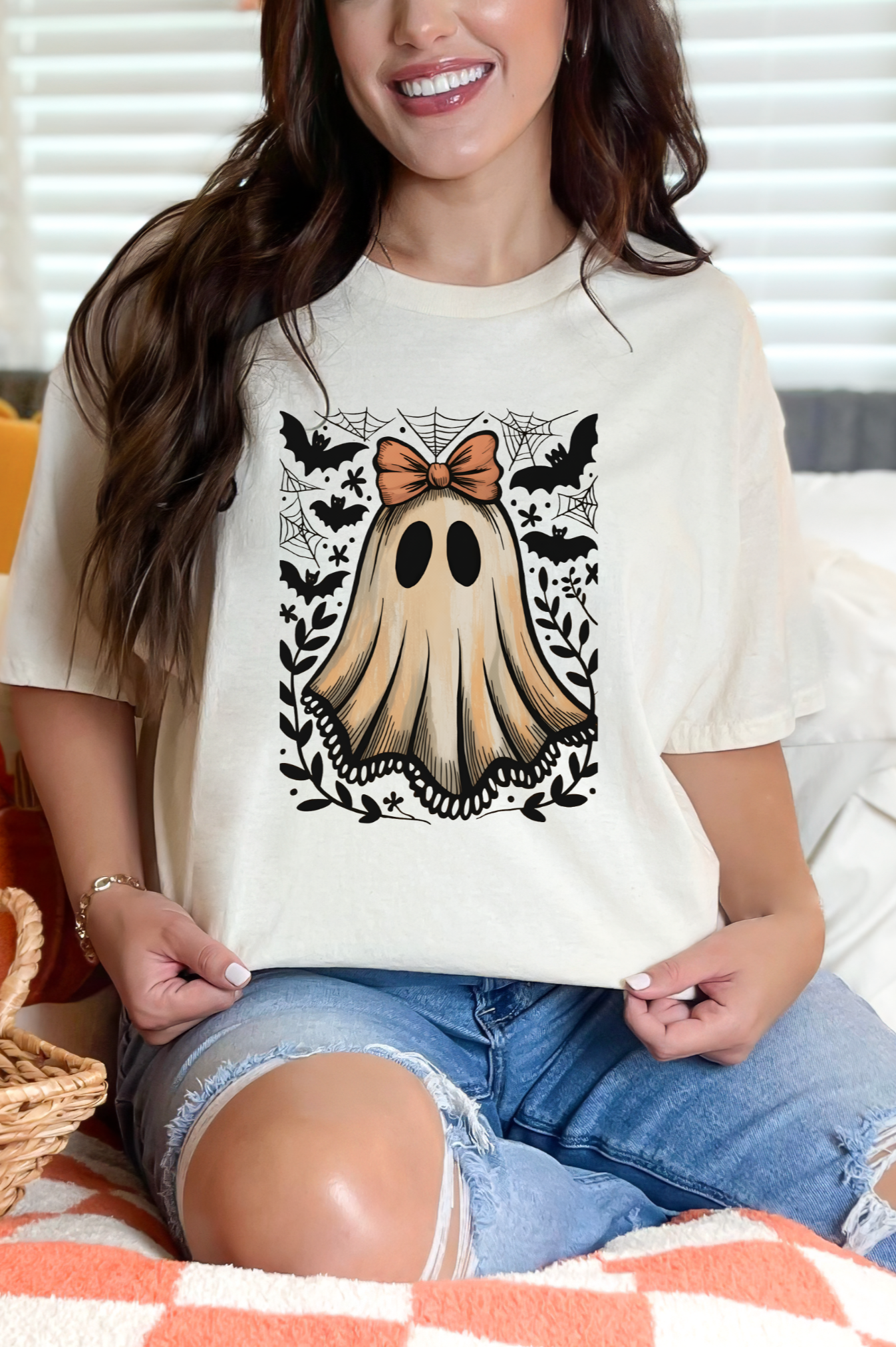 Boowed Ghost Graphic Tee-Womens-Stay Foxy Boutique, Florissant, Missouri