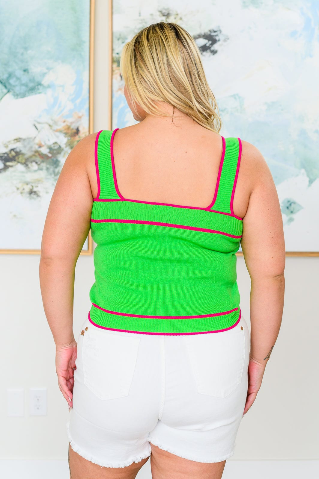 Bright Light Knit Tank-Tops-Stay Foxy Boutique, Florissant, Missouri