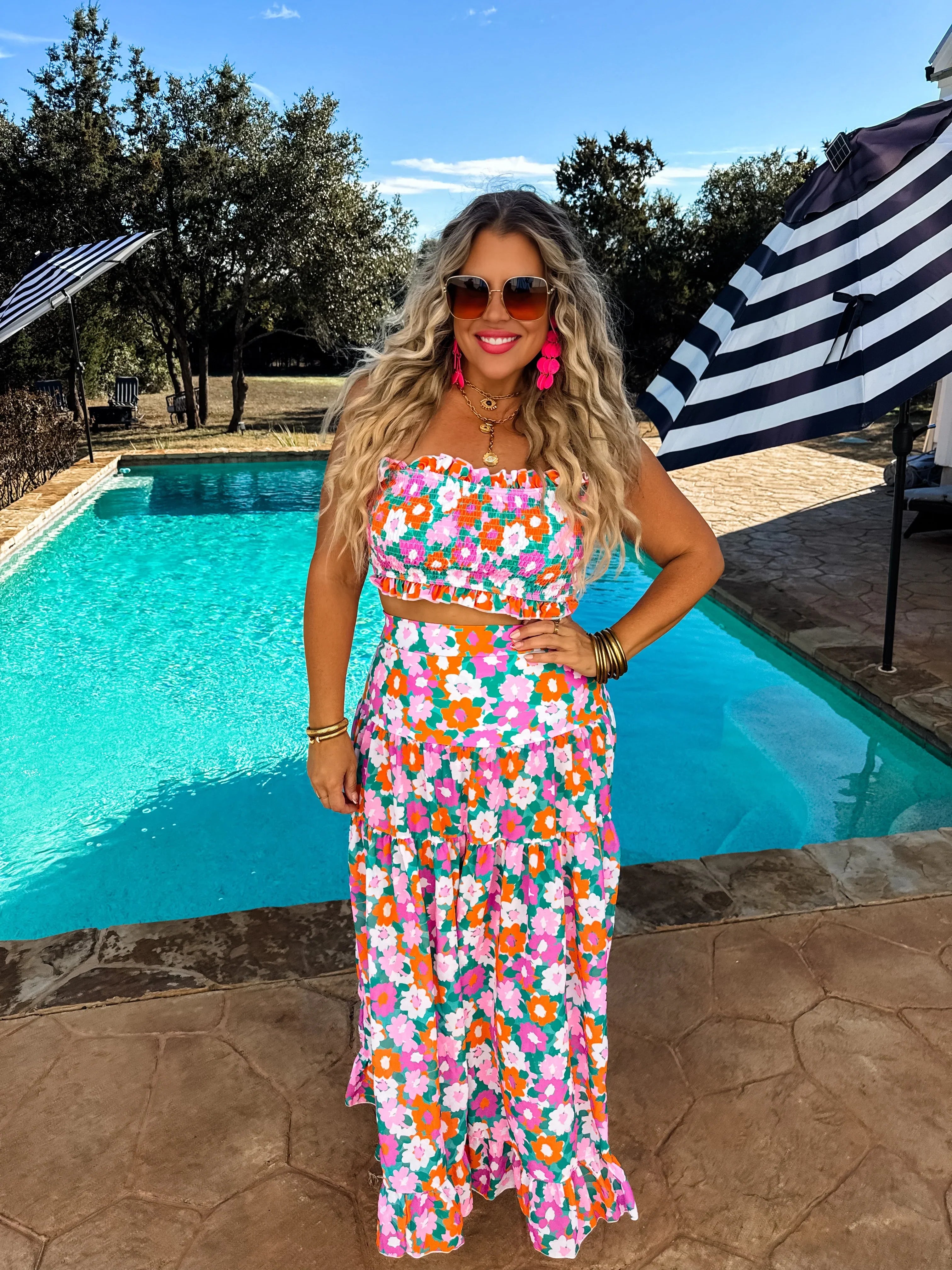 PREORDER: Amalfi Blooms Swim Set-Womens-Stay Foxy Boutique, Florissant, Missouri