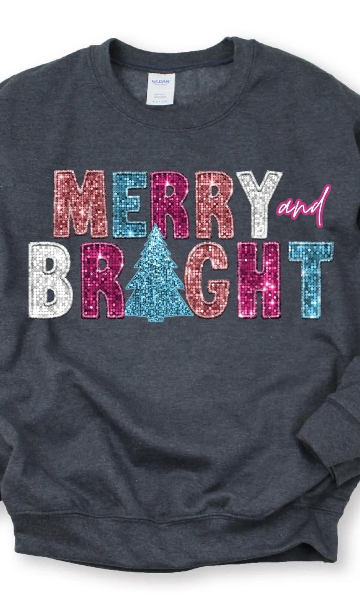 Merry And Bright Graphic T-Graphic T-Stay Foxy Boutique, Florissant, Missouri
