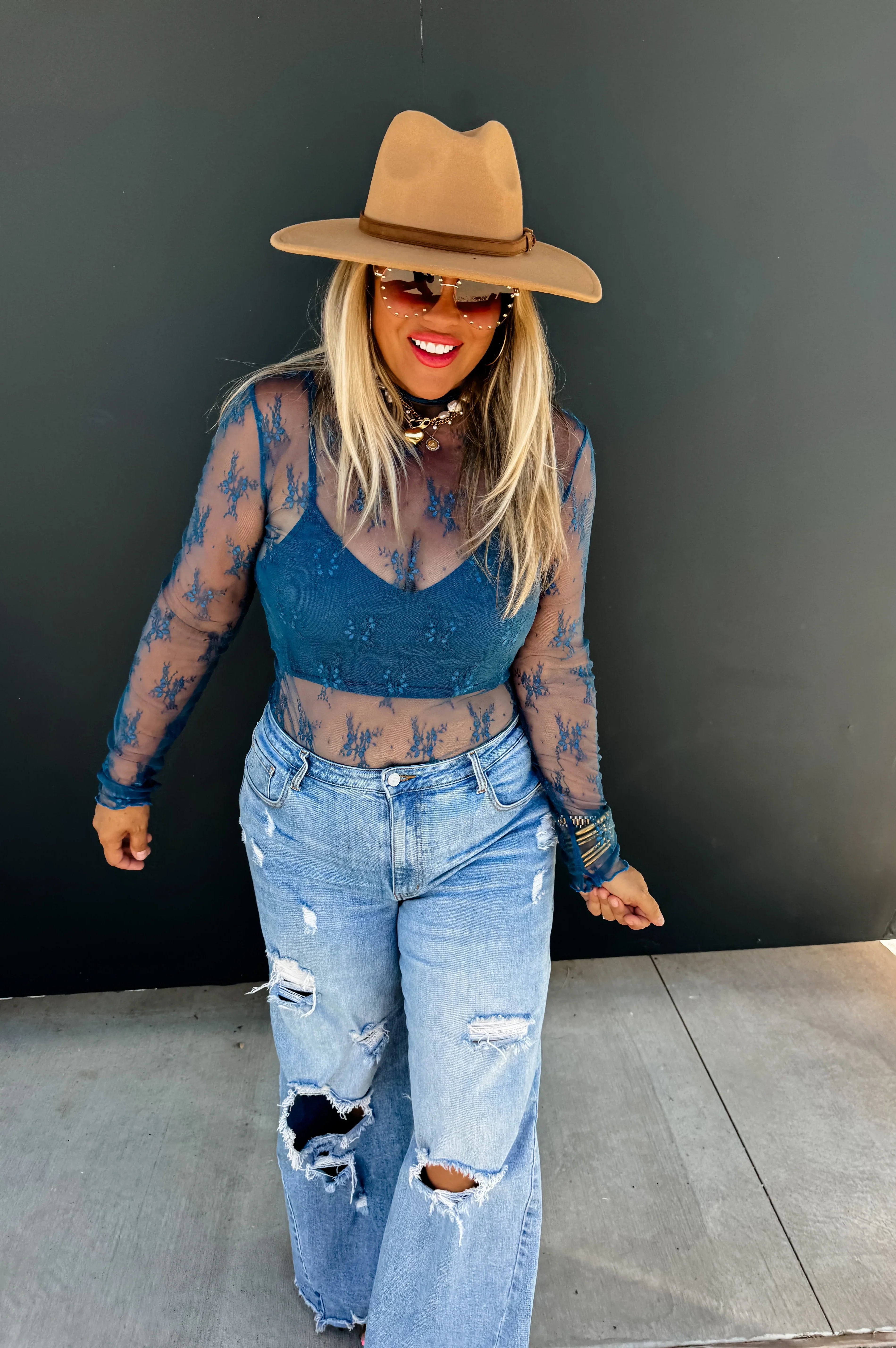 PREORDER: Roxy Lace Top in Six Colors-Womens-Stay Foxy Boutique, Florissant, Missouri