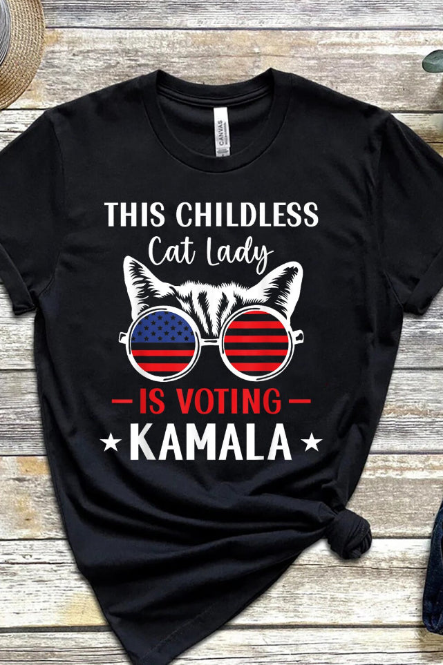 Childless Cat Lady Graphic T shirt-Graphic T-Stay Foxy Boutique, Florissant, Missouri
