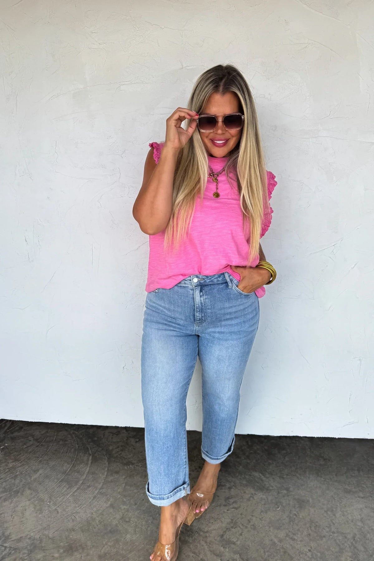 PREORDER: Alexie Straight Leg Cropped Jeans-Womens-Stay Foxy Boutique, Florissant, Missouri
