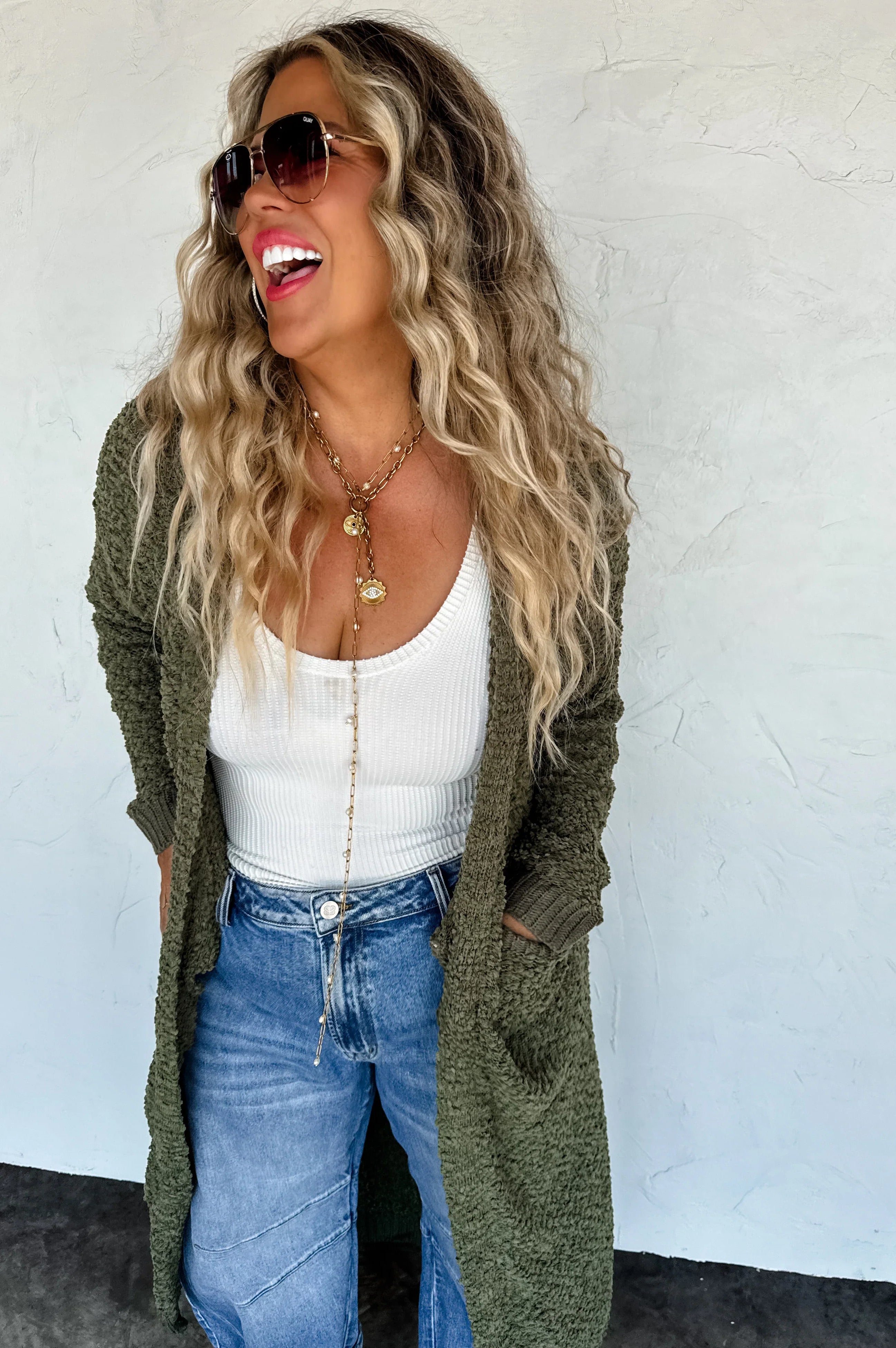 PREORDER: Poppy Knit Popcorn Cardigan-Womens-Stay Foxy Boutique, Florissant, Missouri