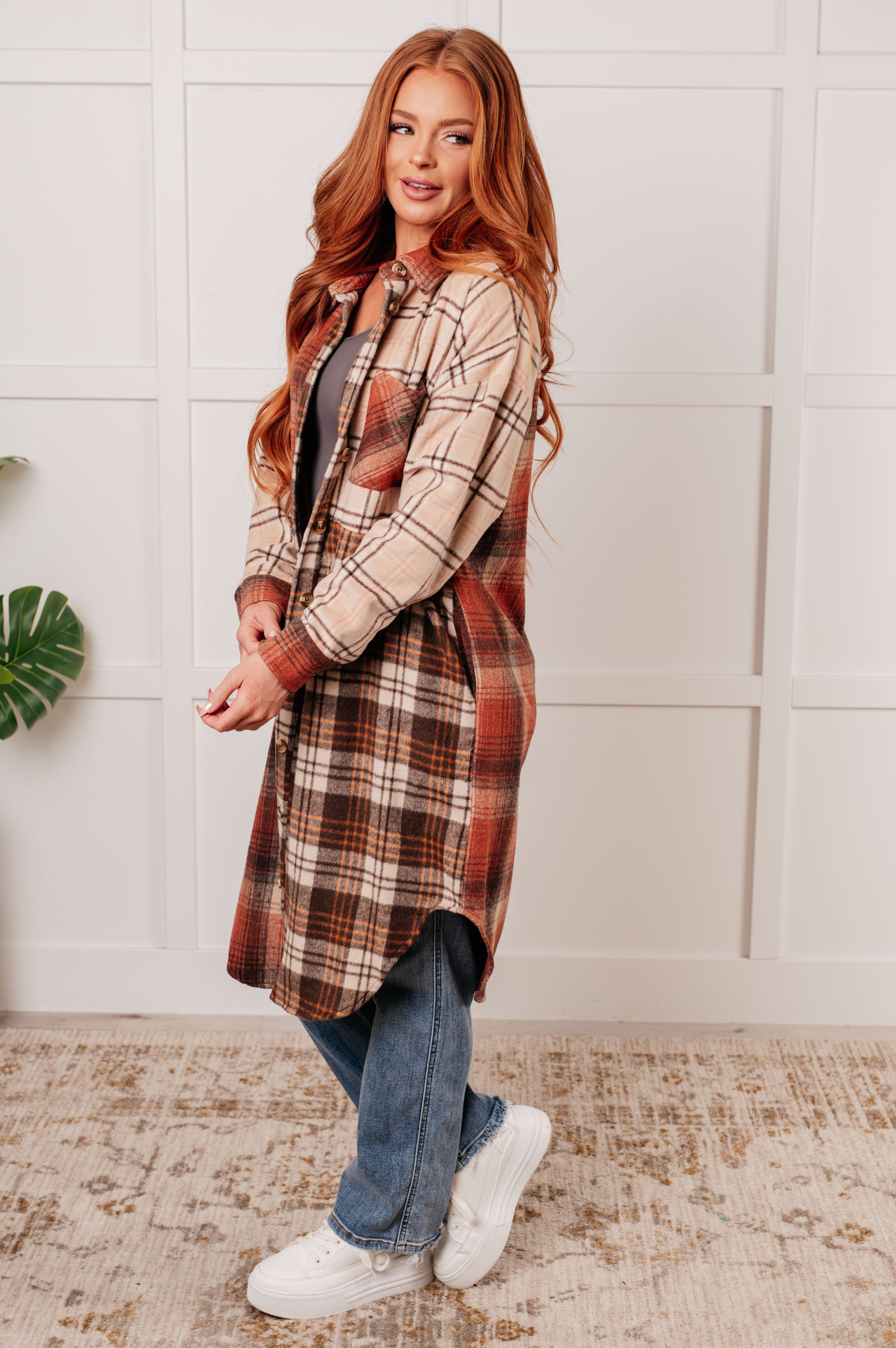 Cabin Fever Flannel Plaid Oversized Shacket-Layers-Stay Foxy Boutique, Florissant, Missouri