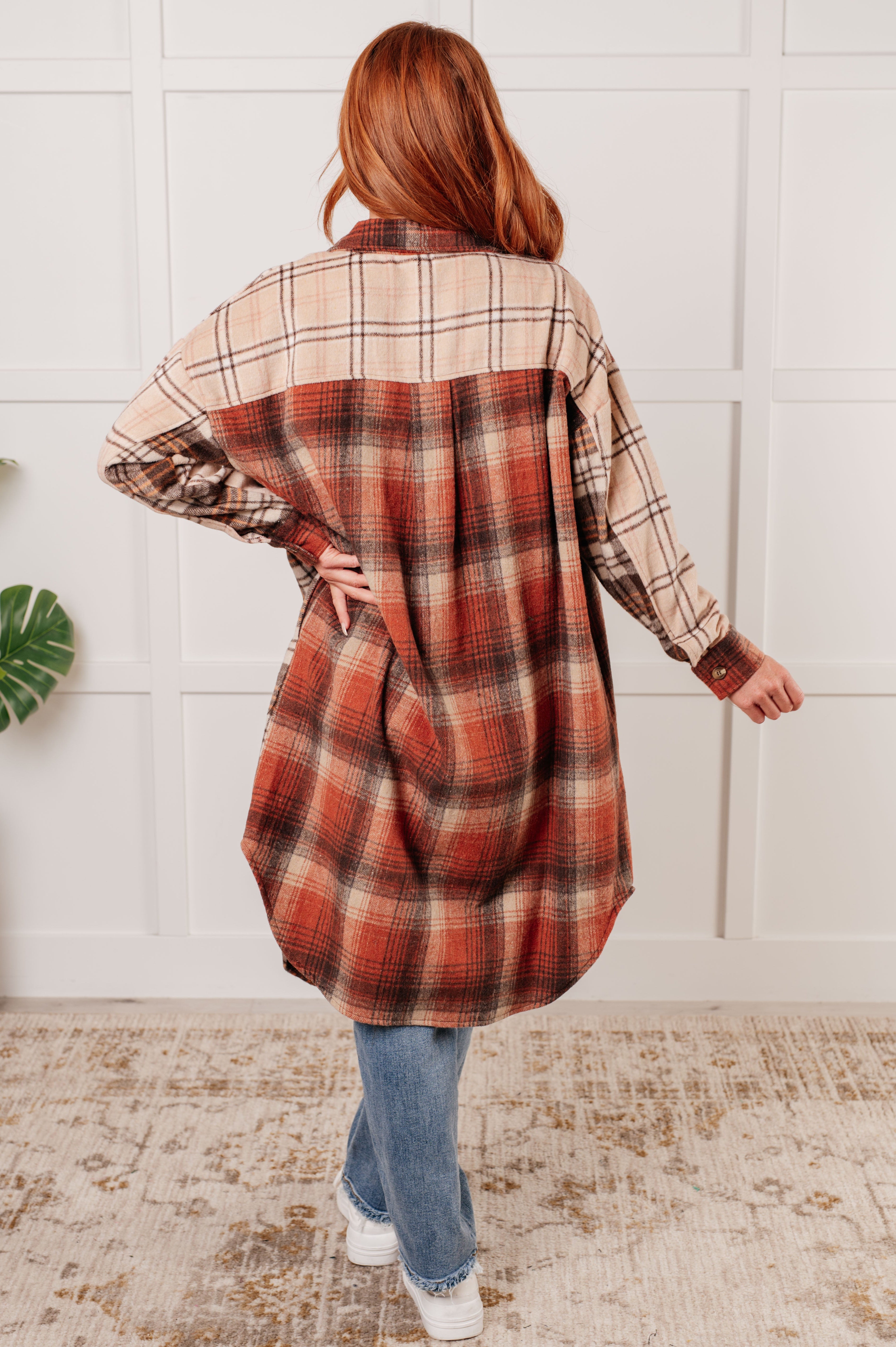 Cabin Fever Flannel Plaid Oversized Shacket-Layers-Stay Foxy Boutique, Florissant, Missouri