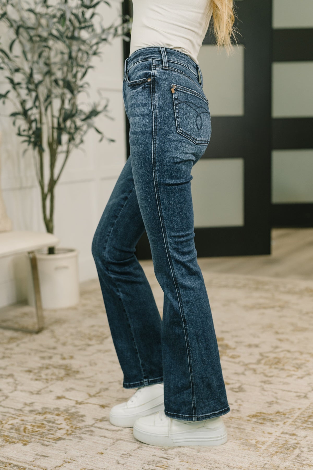 Camille High Waist Tummy Control Bootcut Jean-Womens-Stay Foxy Boutique, Florissant, Missouri