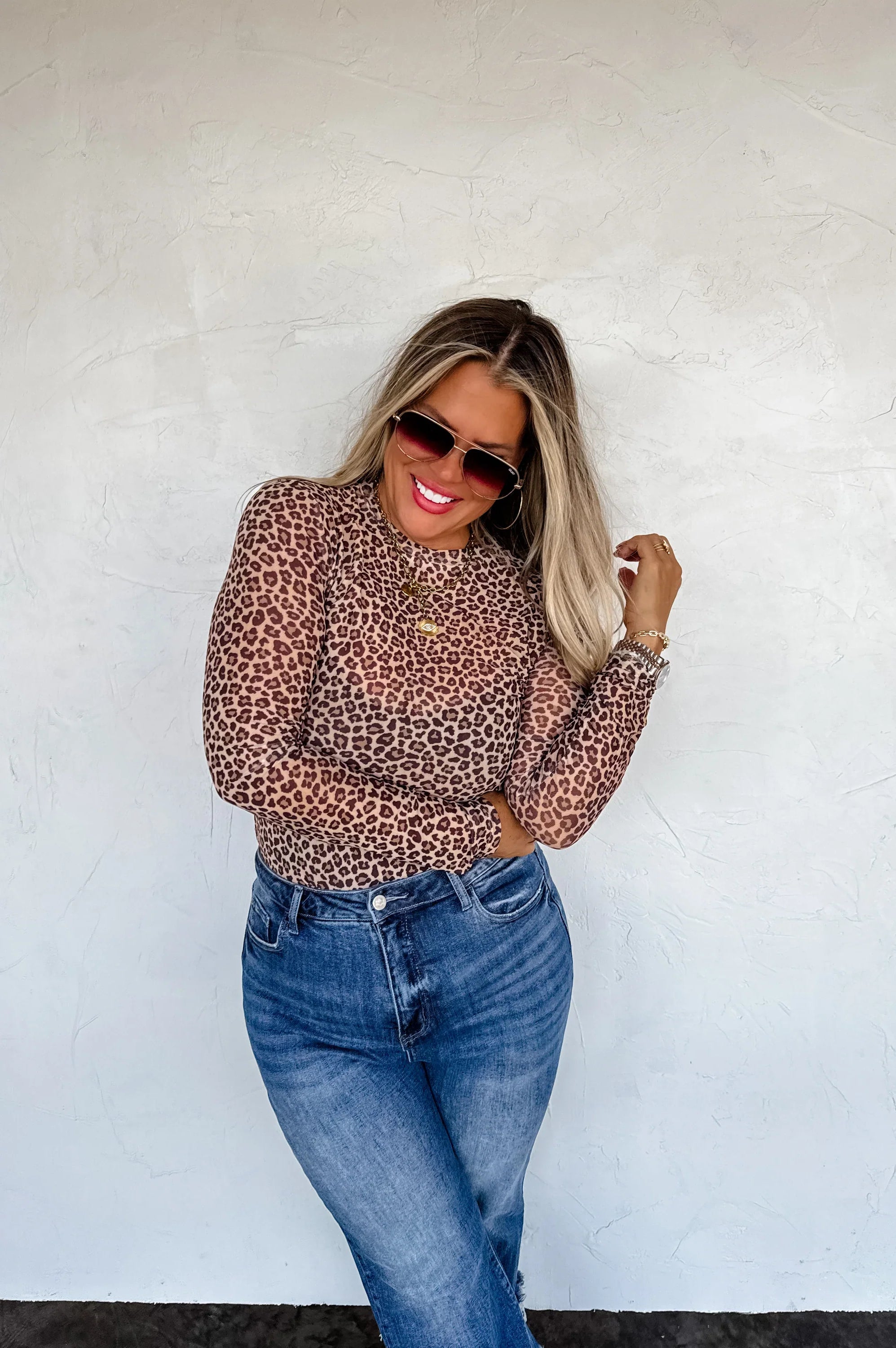 PREORDER: Camo & Cheetah Dress it Up Mesh Top-Womens-Stay Foxy Boutique, Florissant, Missouri