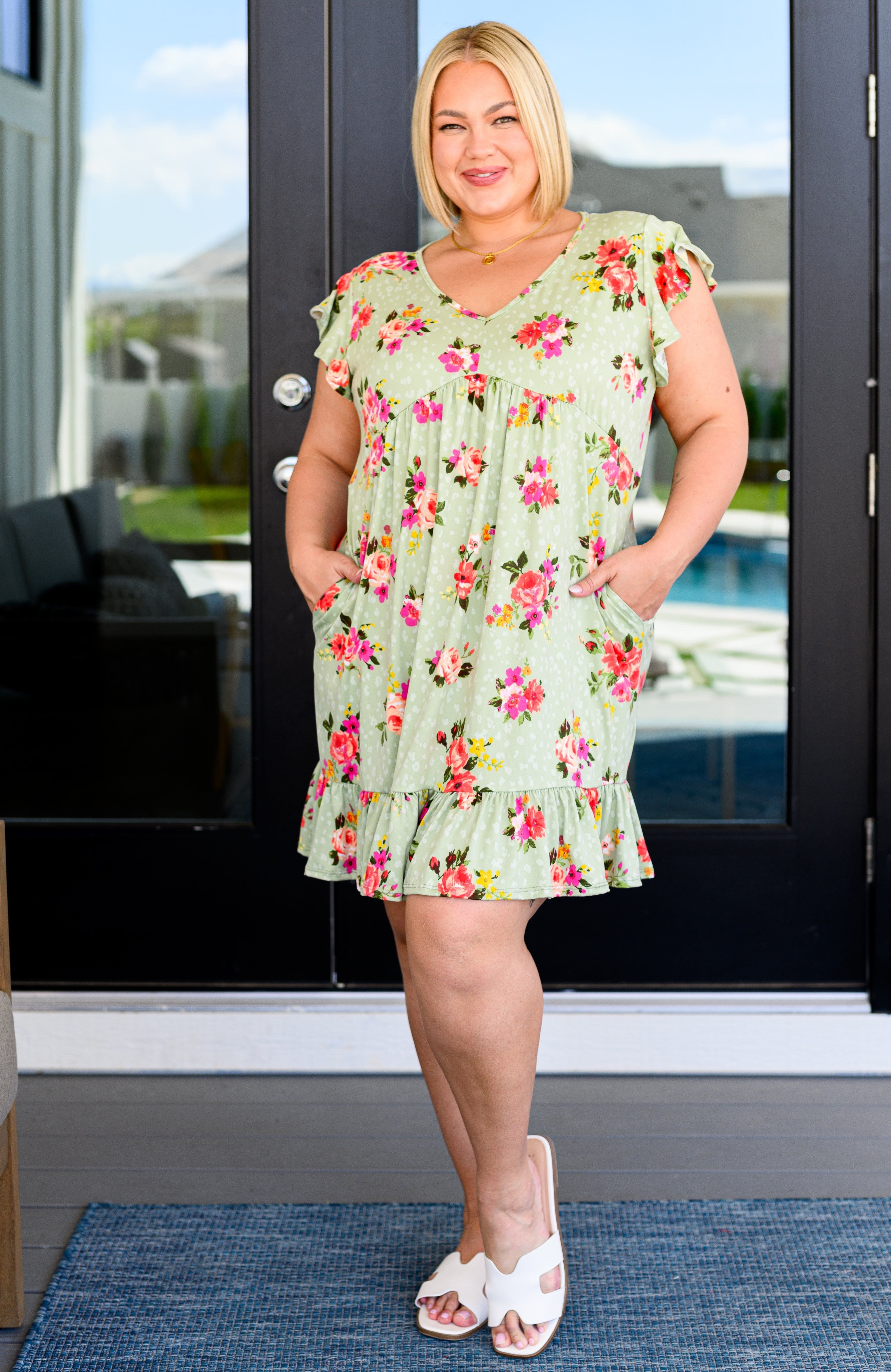 Can't Fight the Feeling Floral Dress-Dresses-Stay Foxy Boutique, Florissant, Missouri