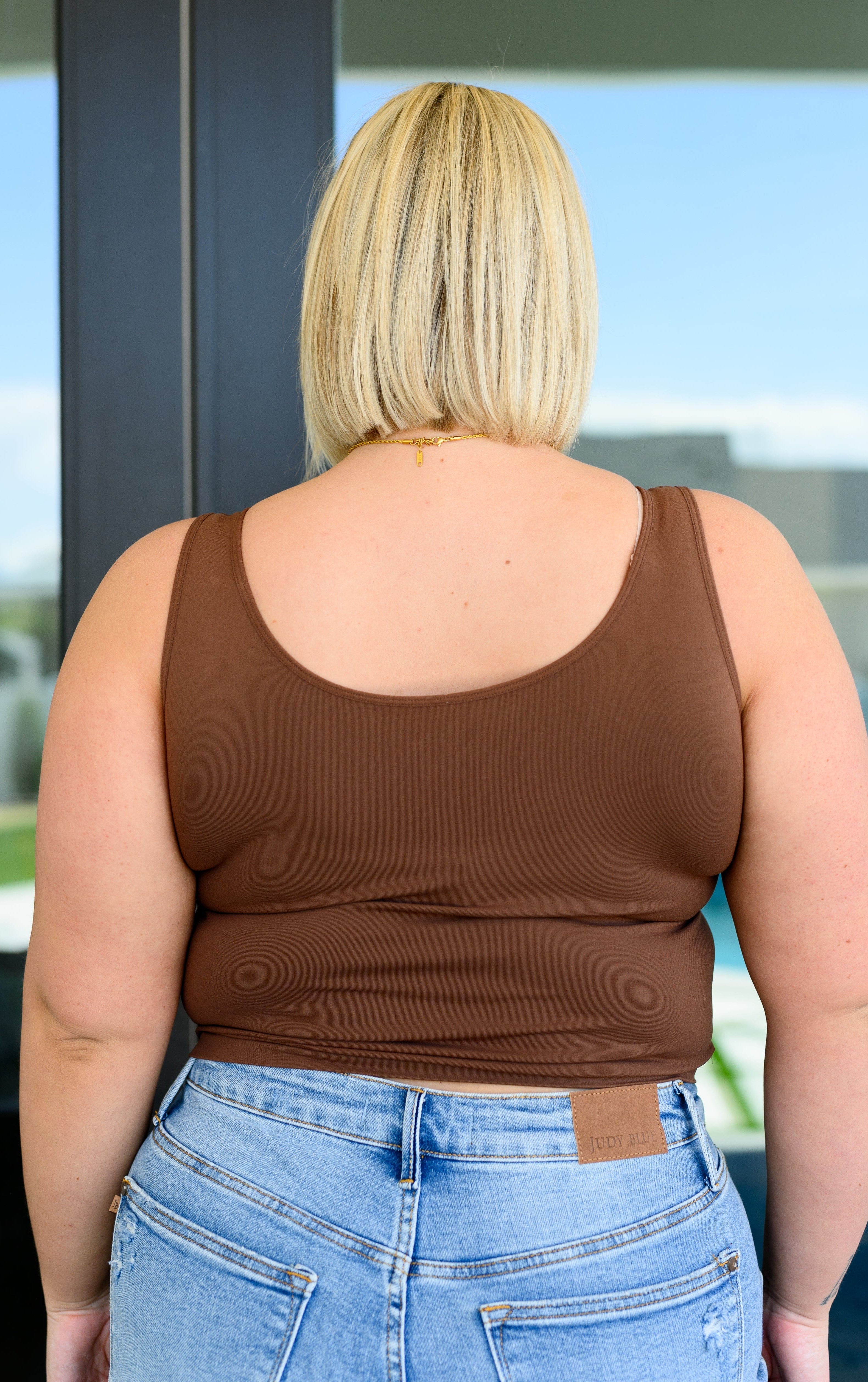 Carefree Seamless Reversible Tank in Brown-Womens-Stay Foxy Boutique, Florissant, Missouri