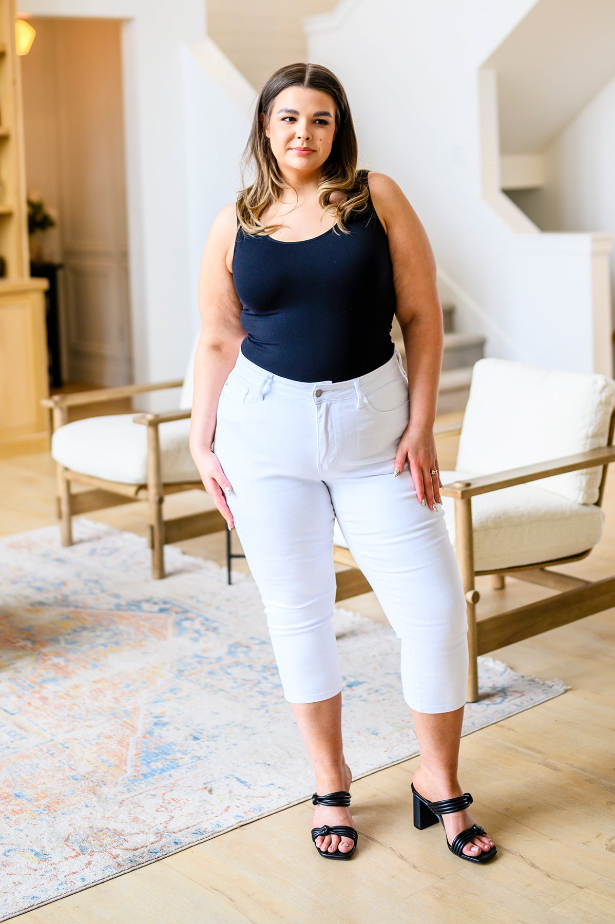 Certifiably Cool Mid Rise Capris-Denim-Stay Foxy Boutique, Florissant, Missouri