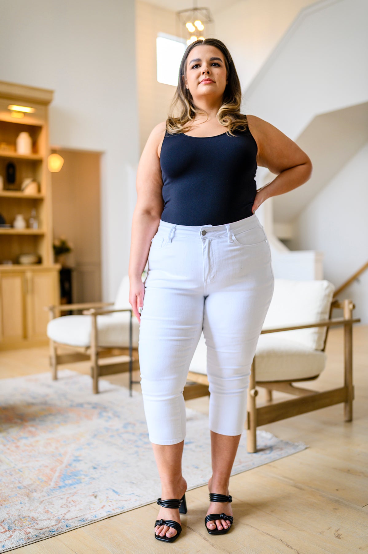 Certifiably Cool Mid Rise Capris-Denim-Stay Foxy Boutique, Florissant, Missouri