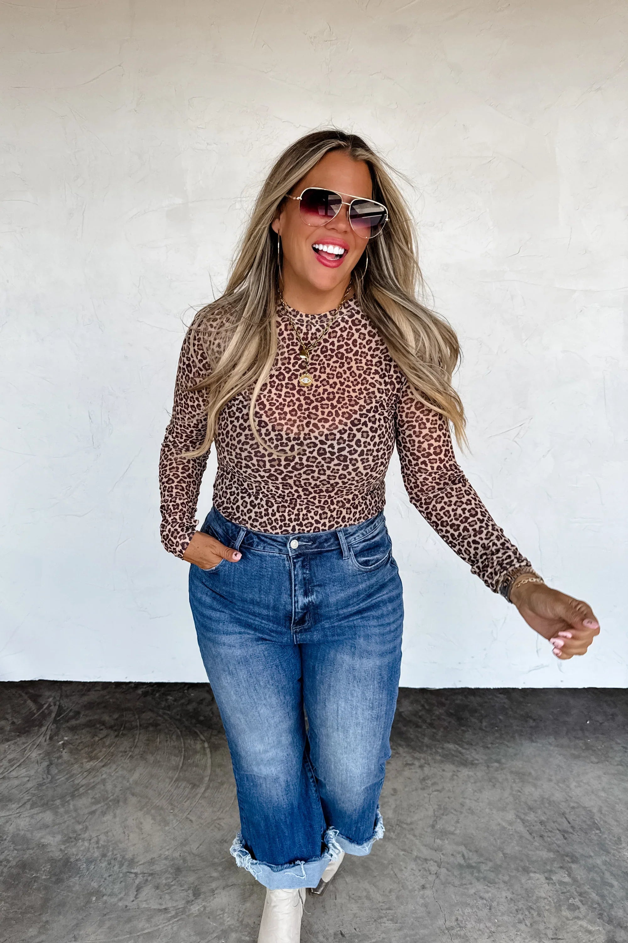 PREORDER: Camo & Cheetah Dress it Up Mesh Top-Womens-Stay Foxy Boutique, Florissant, Missouri