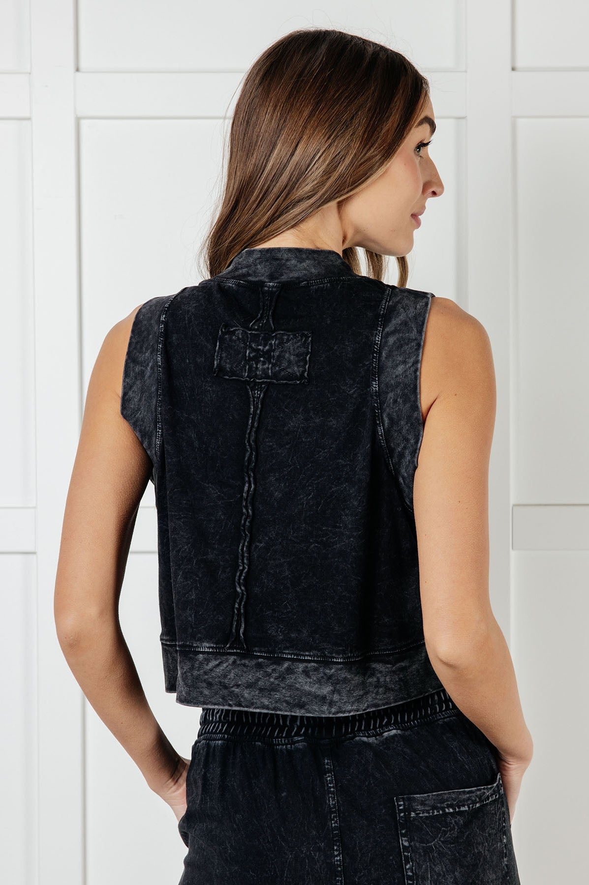 Chasing the Gains Tank Top in Black-Tops-Stay Foxy Boutique, Florissant, Missouri