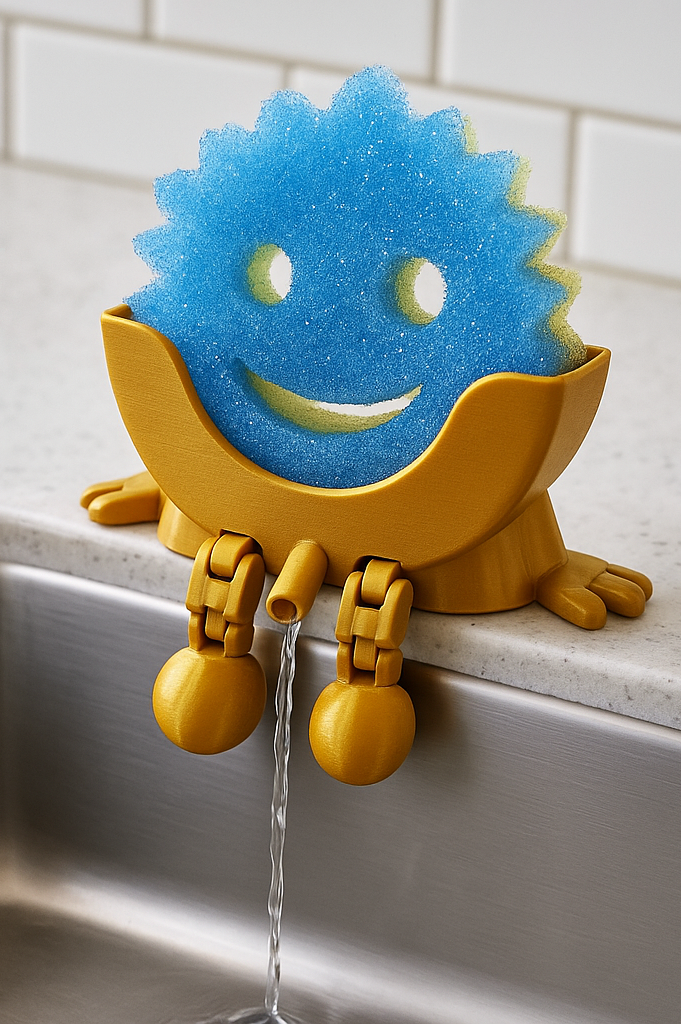SCRUB DAD SPONGE HOLDER-3D PRINTED-Stay Foxy Boutique, Florissant, Missouri