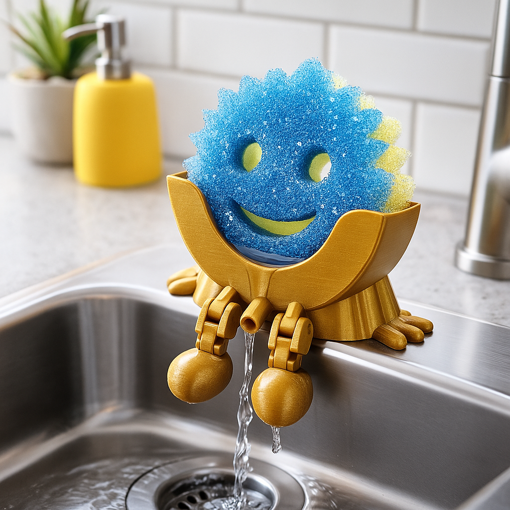 SCRUB DAD SPONGE HOLDER-3D PRINTED-Stay Foxy Boutique, Florissant, Missouri