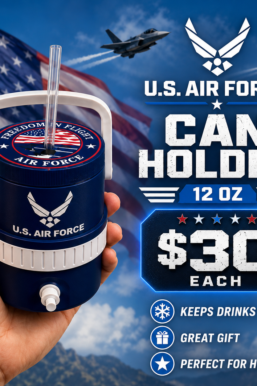 MILITARY BRANCH-3D PRINTED CUSTOM 12 OUNCE CAN HOLDERS-Stay Foxy Boutique, Florissant, Missouri