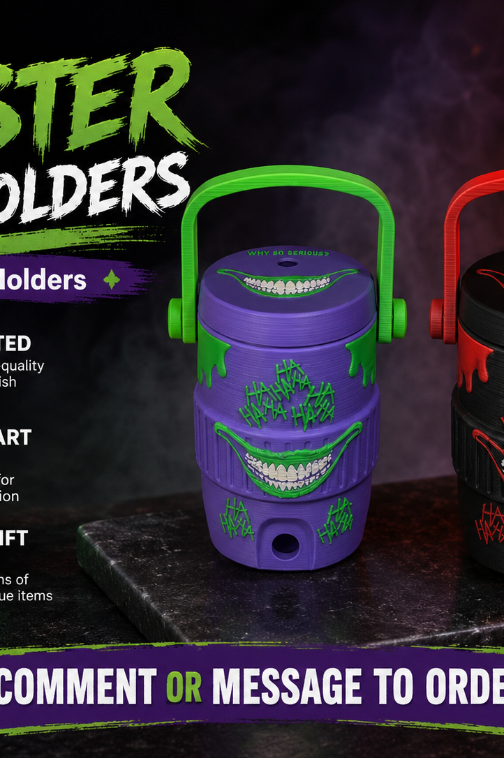 BOY JESTER-3D PRINTED CUSTOM 12 OUNCE CAN HOLDERS-Stay Foxy Boutique, Florissant, Missouri