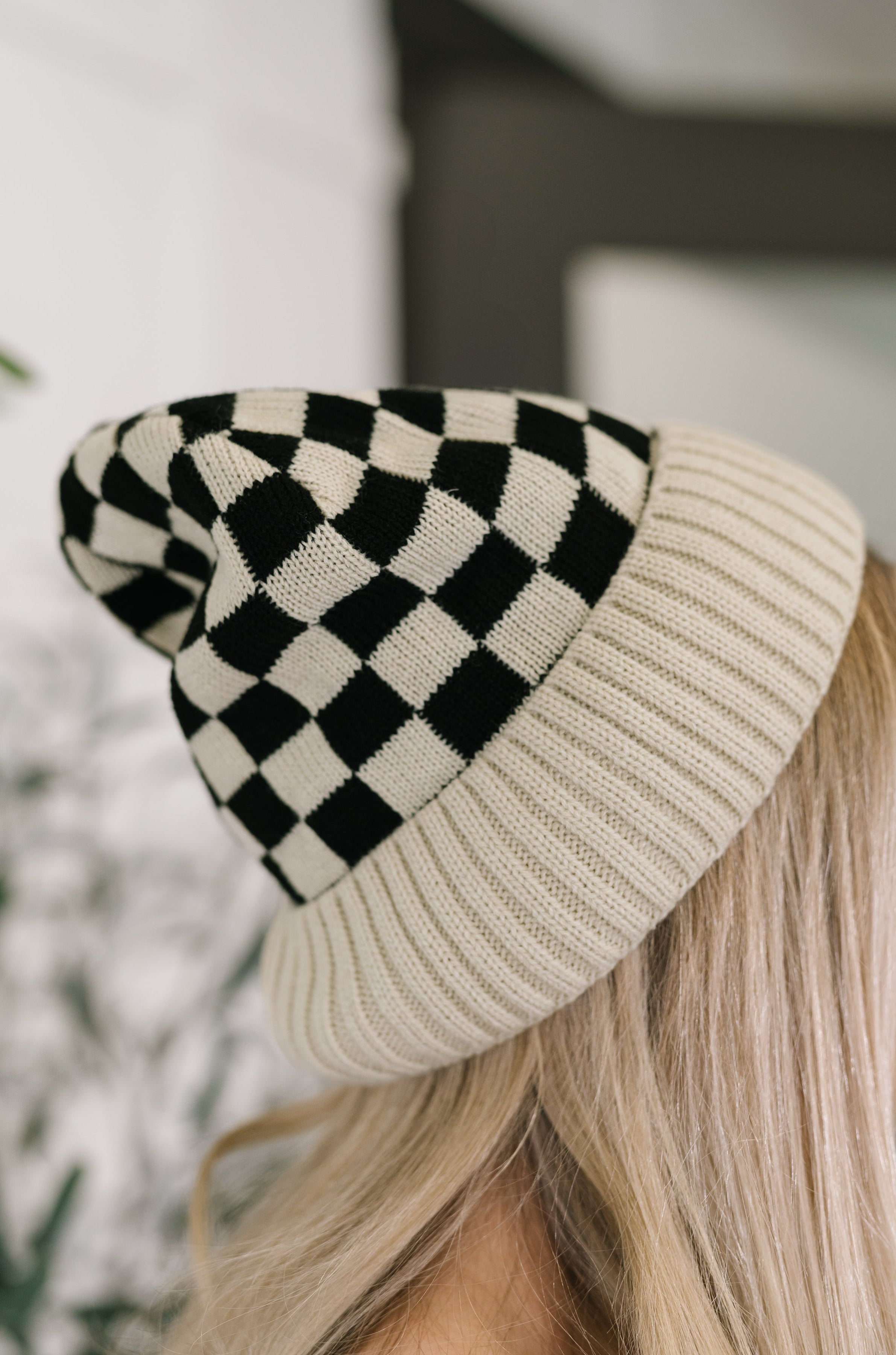 Check the Weather Beanie in Bone-Womens-Stay Foxy Boutique, Florissant, Missouri