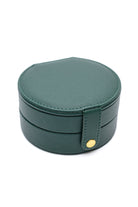 Circular Travel Jewelry Case in Green-Home & Decor-Stay Foxy Boutique, Florissant, Missouri