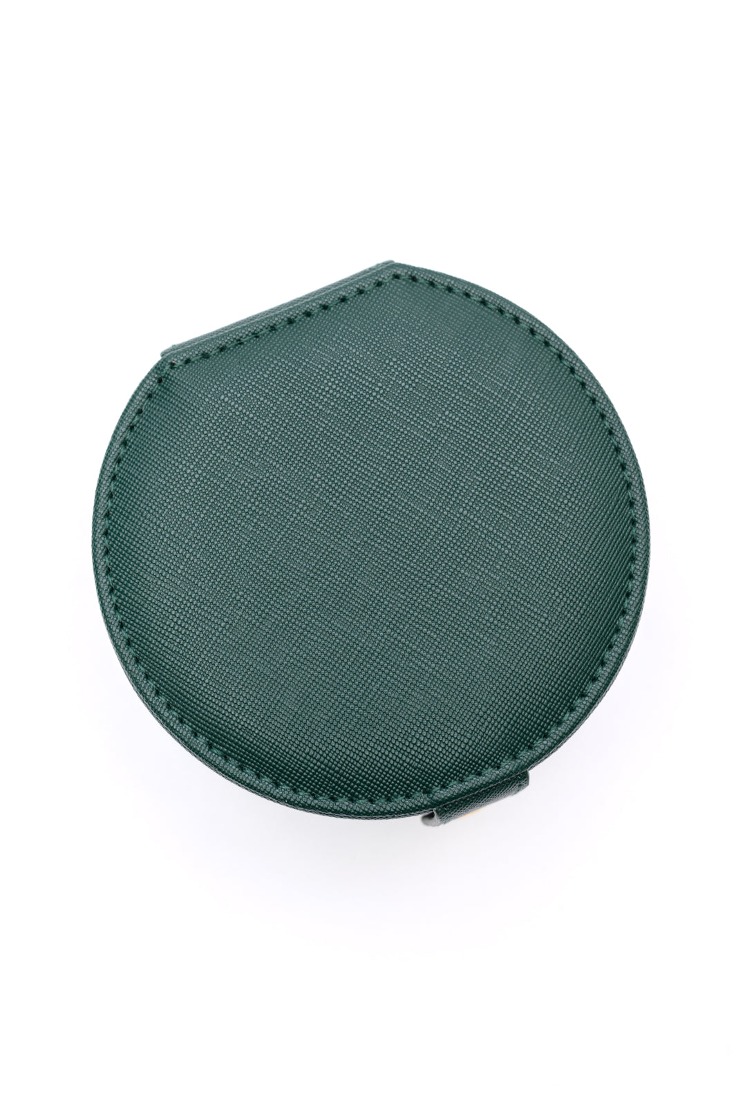 Circular Travel Jewelry Case in Green-Home & Decor-Stay Foxy Boutique, Florissant, Missouri