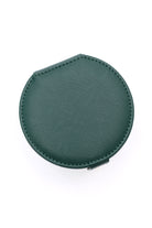 Circular Travel Jewelry Case in Green-Home & Decor-Stay Foxy Boutique, Florissant, Missouri