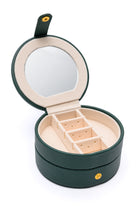 Circular Travel Jewelry Case in Green-Home & Decor-Stay Foxy Boutique, Florissant, Missouri