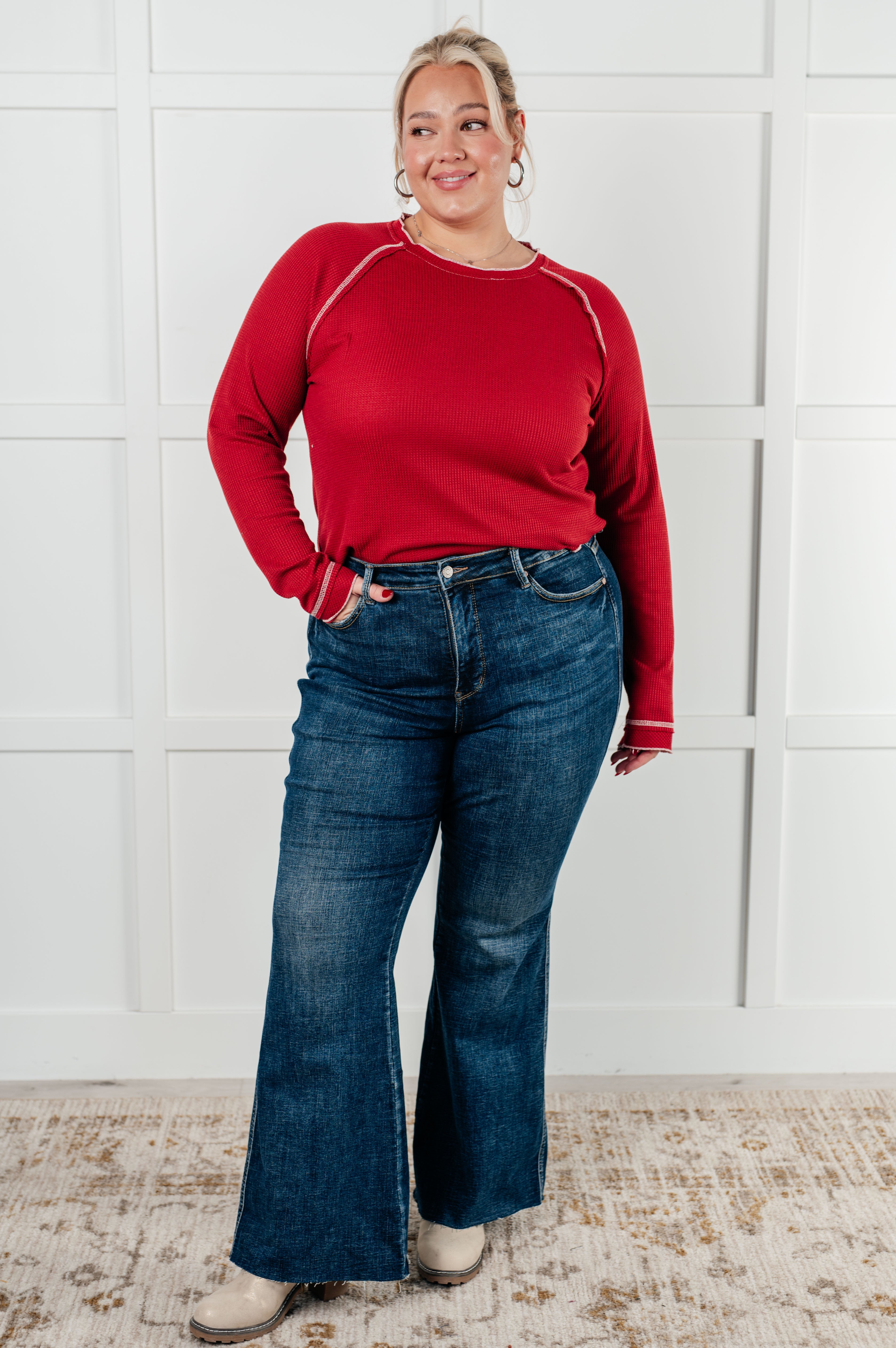 Clever Expression Long Sleeve Top-Tops-Stay Foxy Boutique, Florissant, Missouri