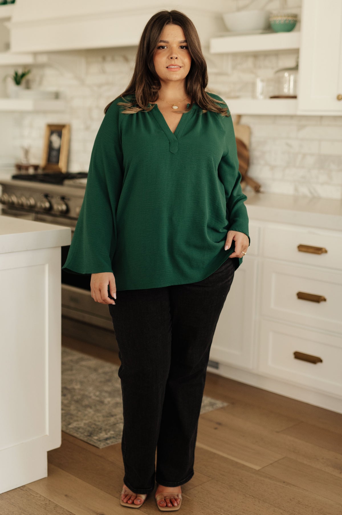 Climb On V-Neck Blouse-Blouses-Stay Foxy Boutique, Florissant, Missouri