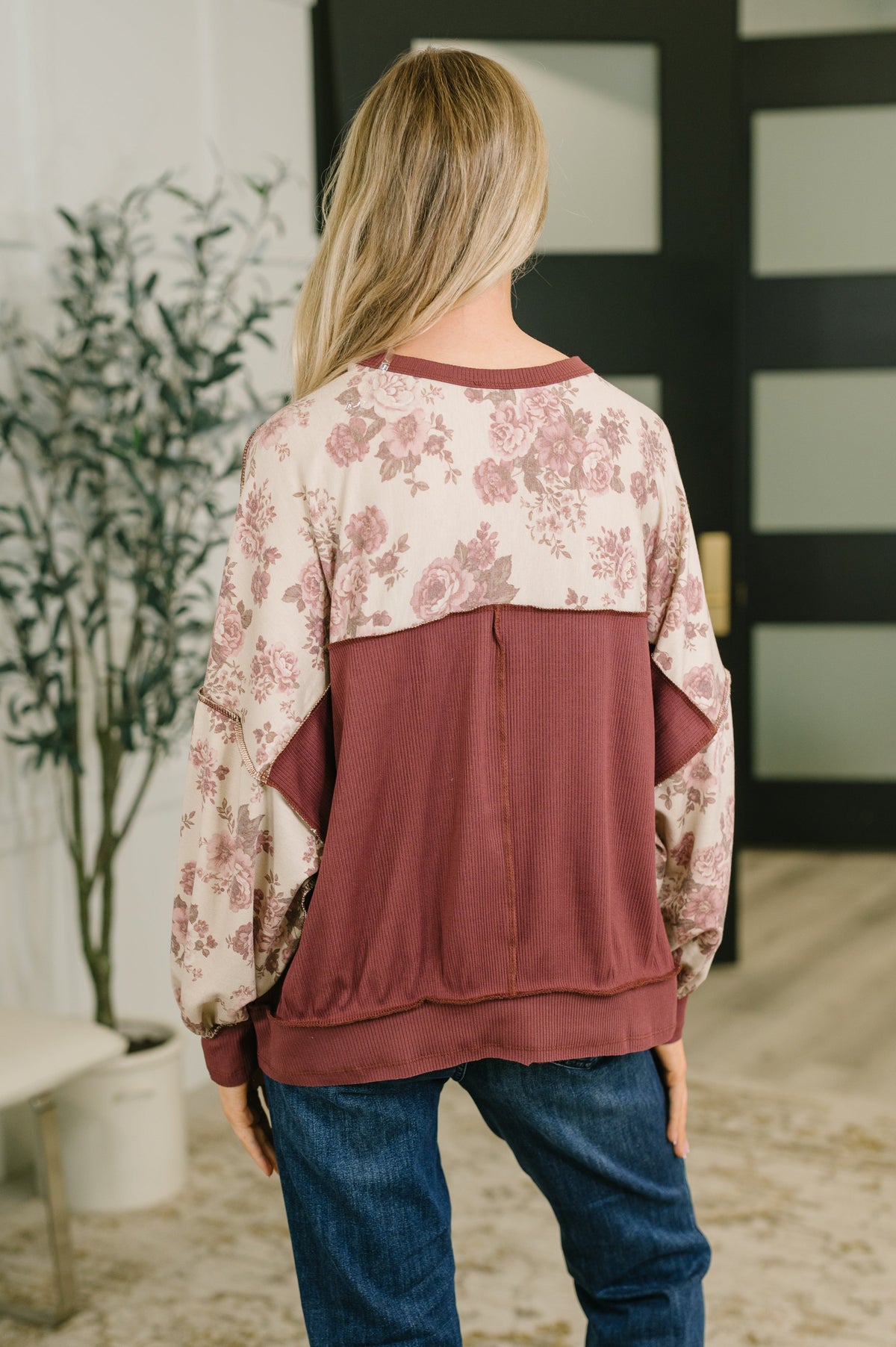 Come Out to Play Contrast Casual Pullover-Womens-Stay Foxy Boutique, Florissant, Missouri
