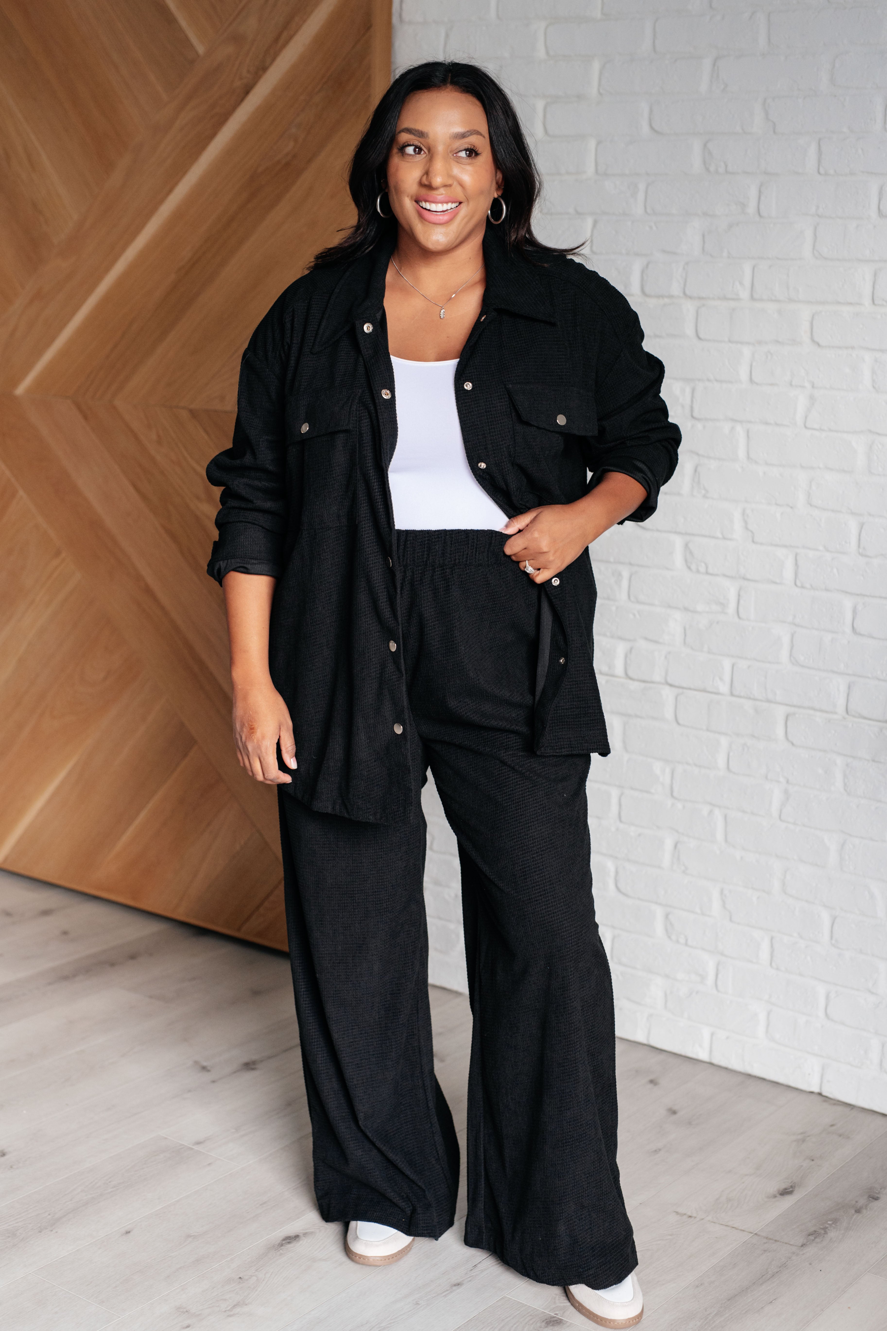 Come Rain or Shine Button Down Top-Tops-Stay Foxy Boutique, Florissant, Missouri