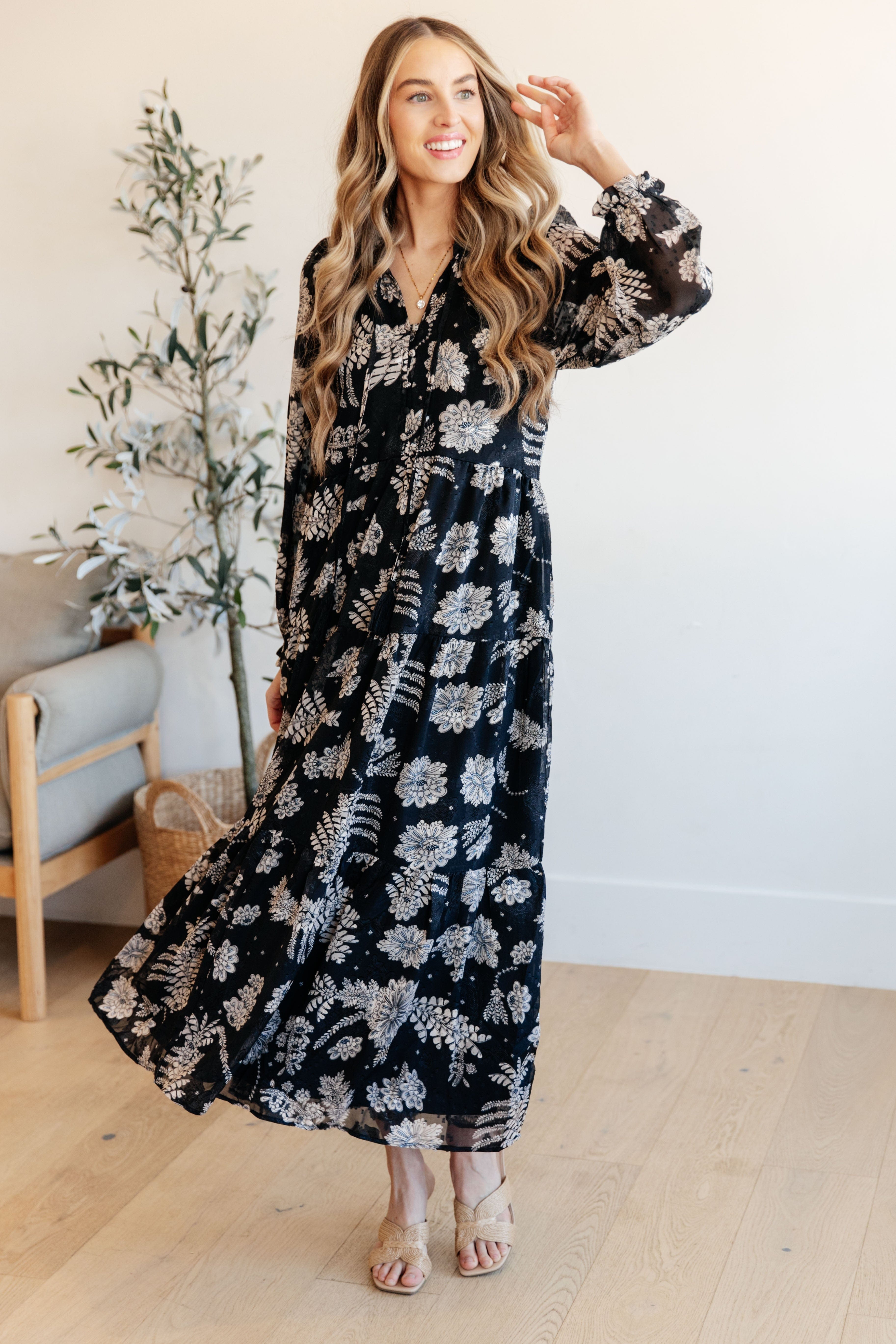 Come Take My Hand Floral Dress-Womens-Stay Foxy Boutique, Florissant, Missouri