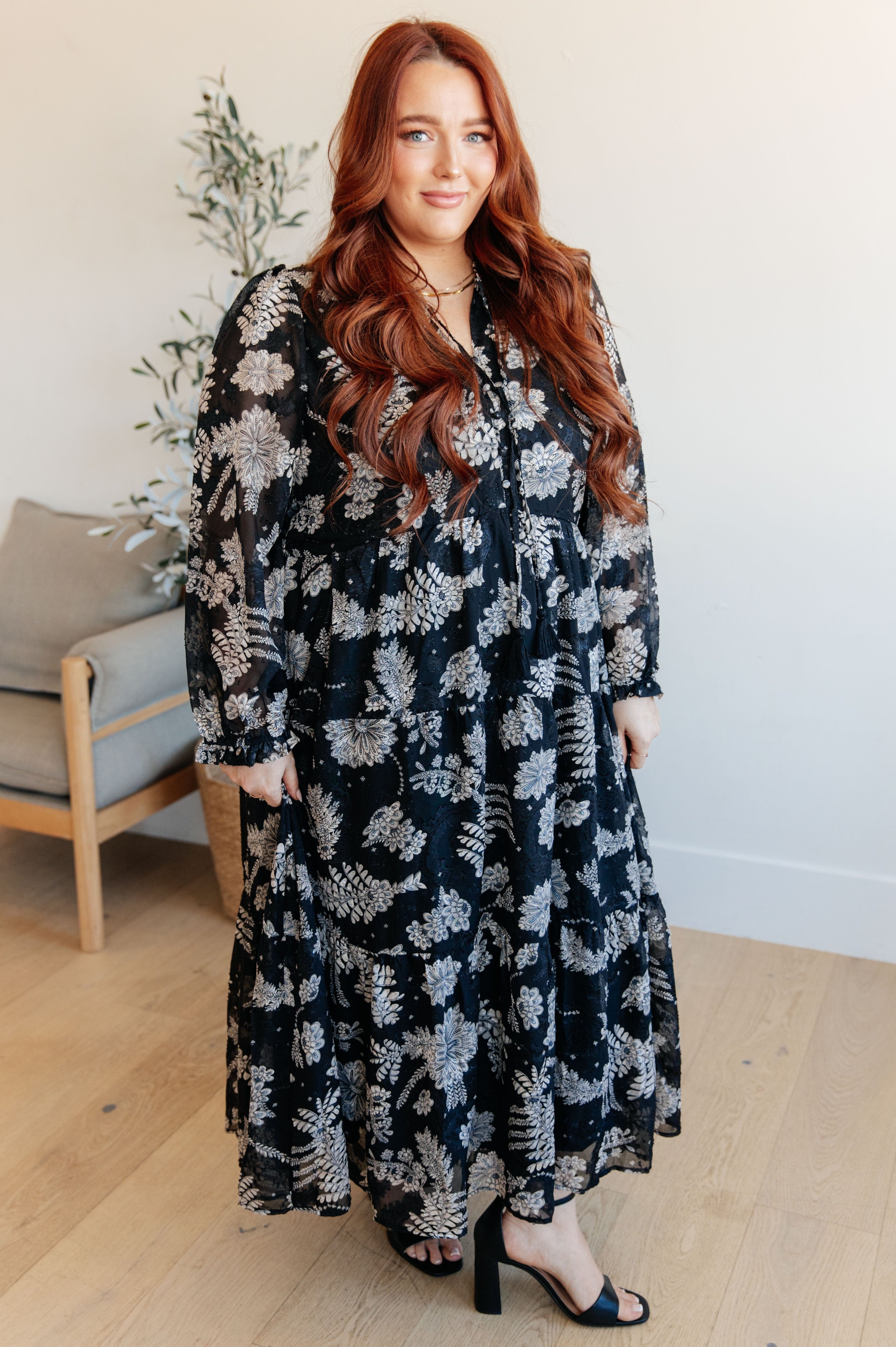 Come Take My Hand Floral Dress-Womens-Stay Foxy Boutique, Florissant, Missouri