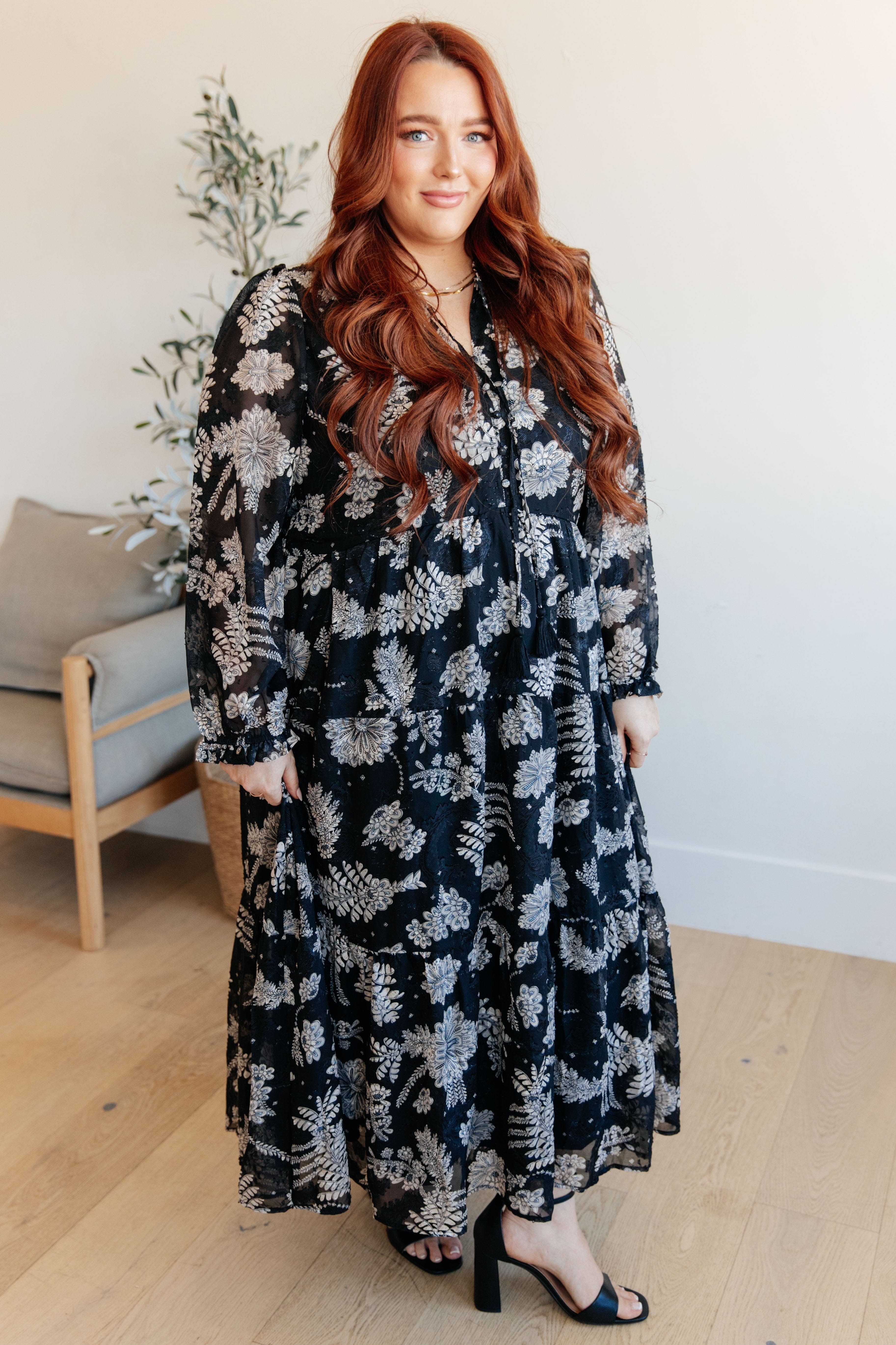 Come Take My Hand Floral Dress-Womens-Stay Foxy Boutique, Florissant, Missouri
