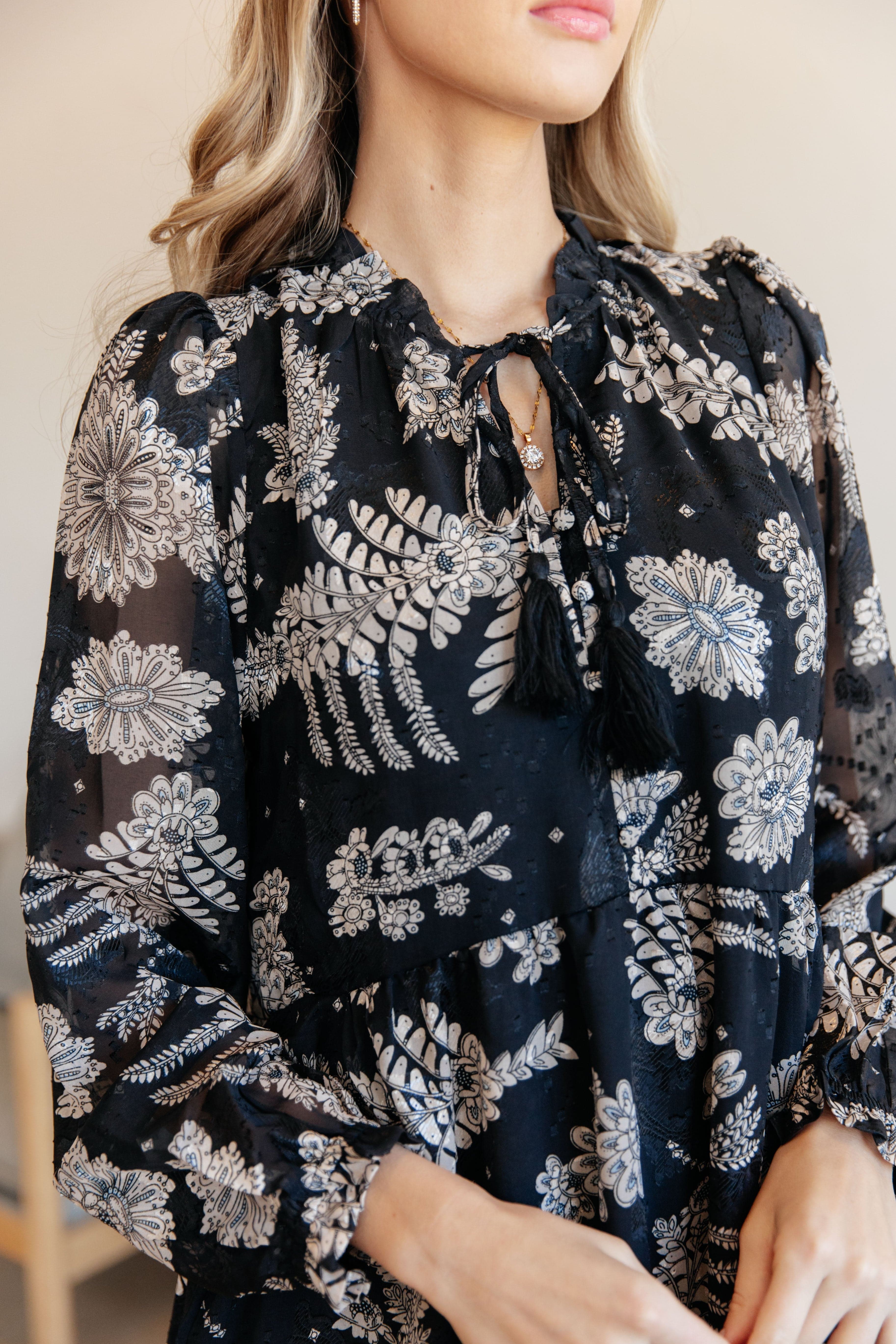 Come Take My Hand Floral Dress-Womens-Stay Foxy Boutique, Florissant, Missouri