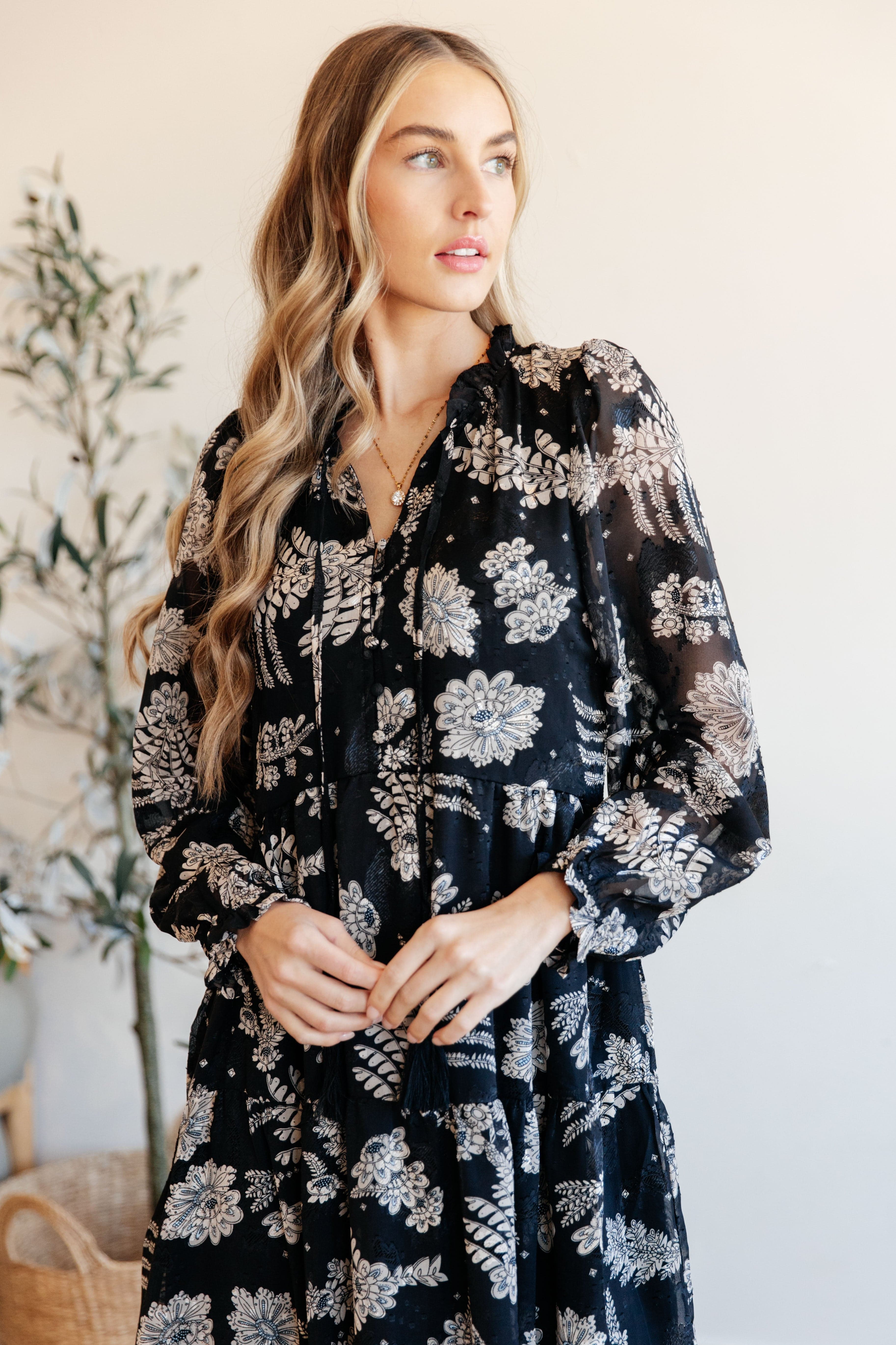 Come Take My Hand Floral Dress-Womens-Stay Foxy Boutique, Florissant, Missouri