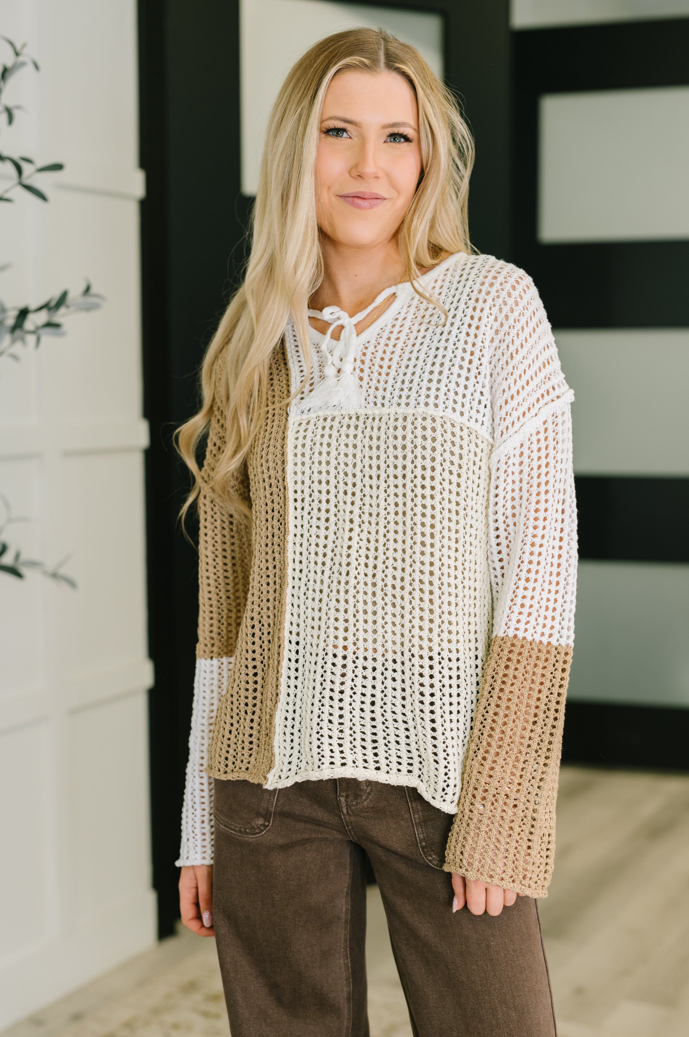 Corner of the Block Loose Knit Sweater-Womens-Stay Foxy Boutique, Florissant, Missouri
