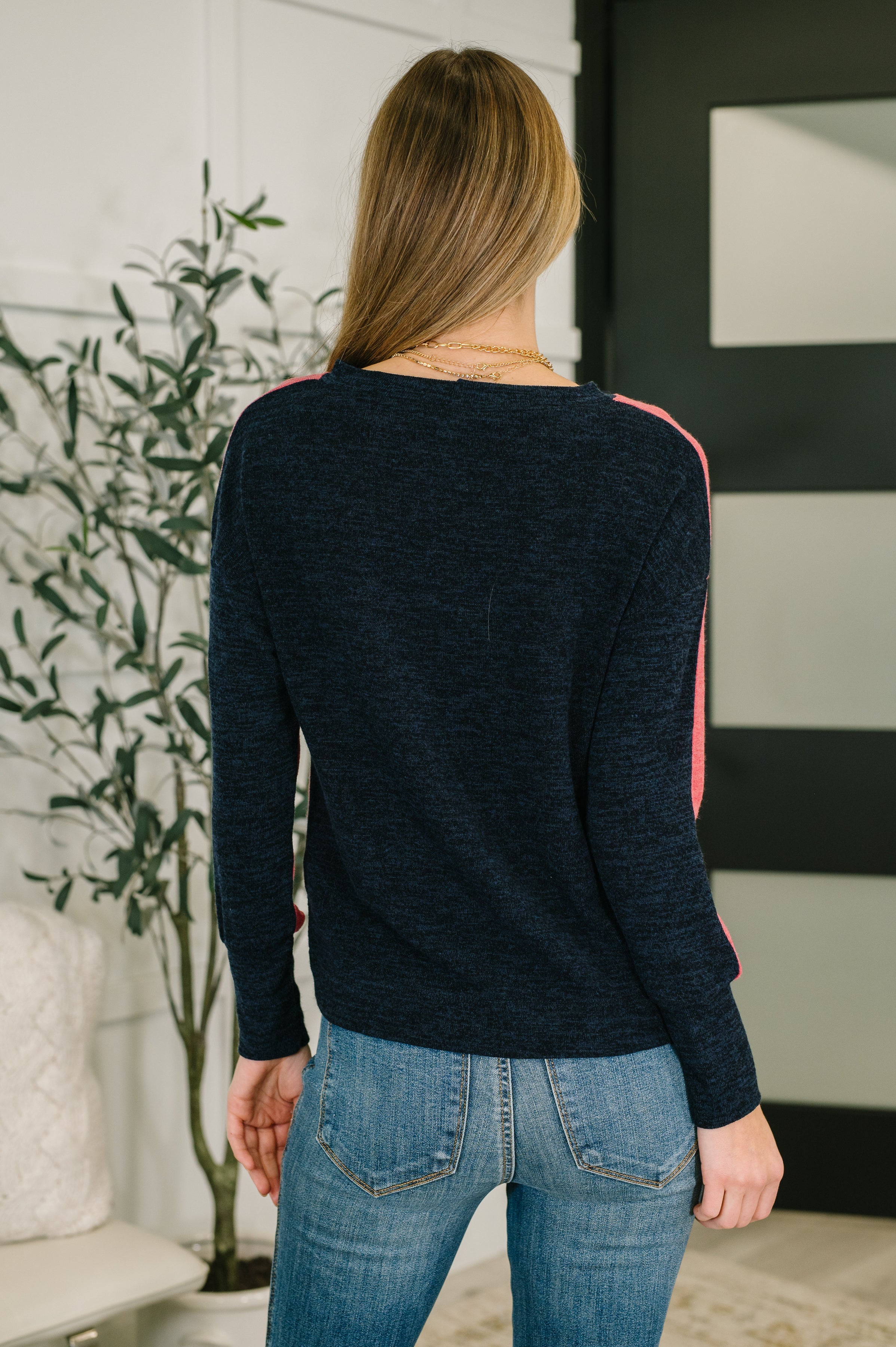 Couldn't Be Happier Color Block Long Sleeve Top-Womens-Stay Foxy Boutique, Florissant, Missouri